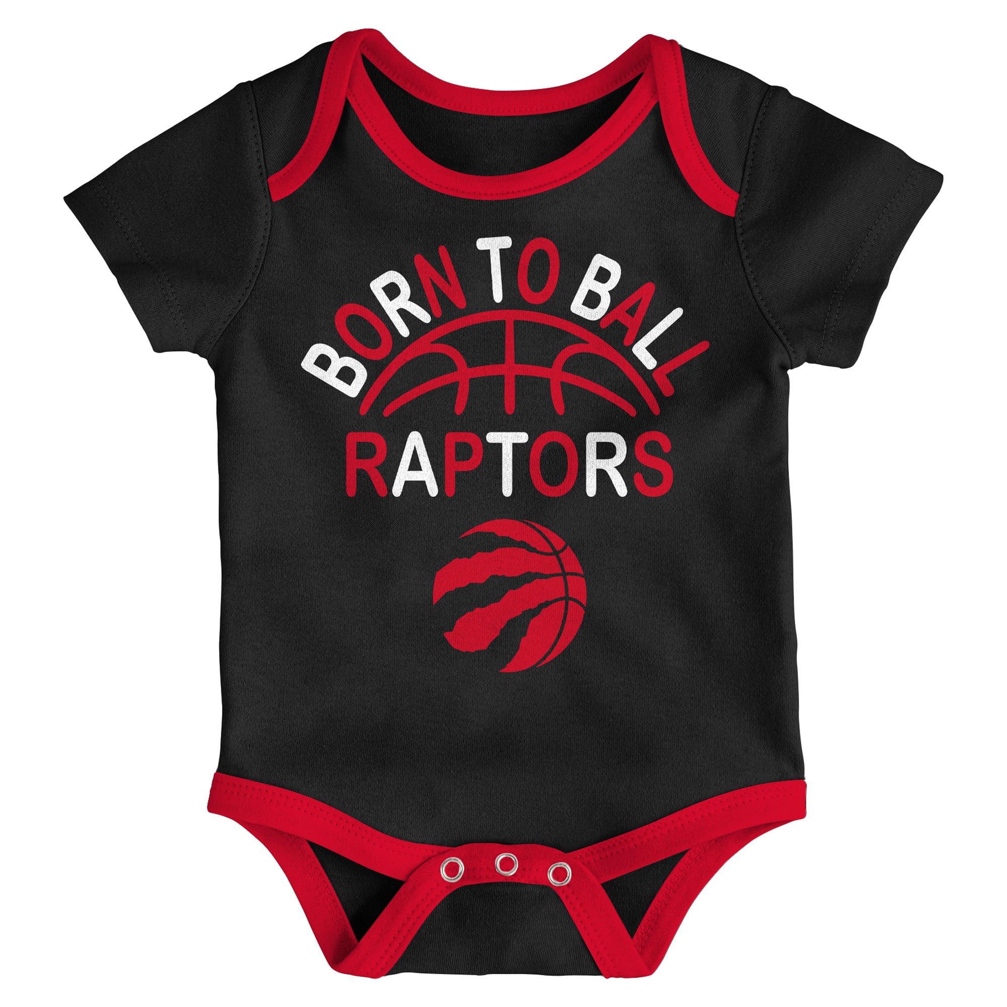 Ensemble de 3 bodies pour bébé Outerstuff Toronto Raptors Born To Ball