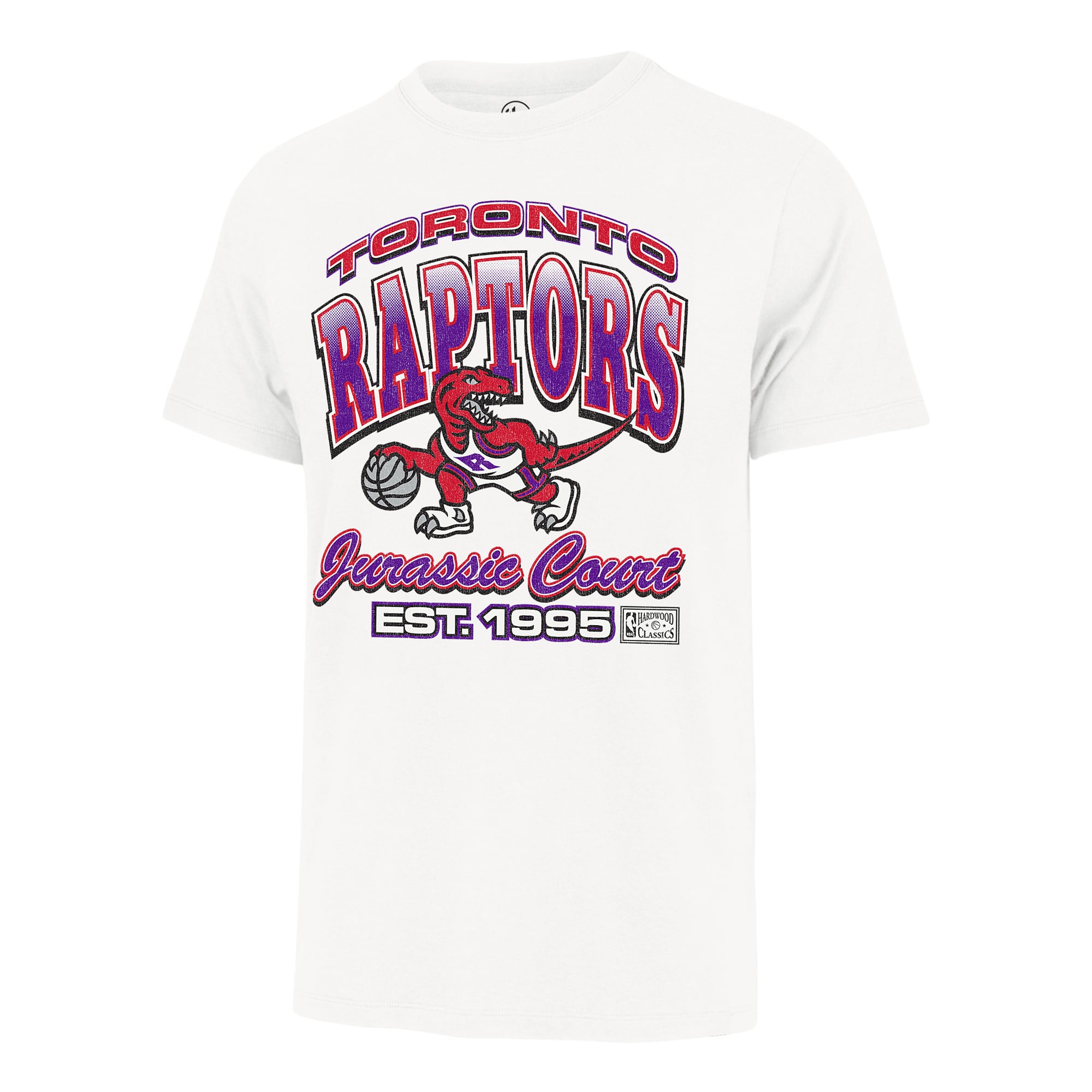 Men's '47  White Toronto Raptors Bounce Arch T-Shirt