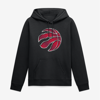 Toronto Raptors Big & Tall Metallic Mascot Hoodie - Black