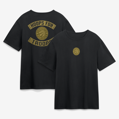 Toronto Raptors Hoops For Troops T-Shirt - Black