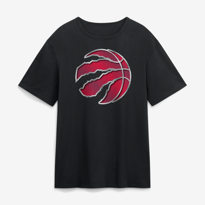Toronto Raptors  Metallic Mascot T-Shirt - Black