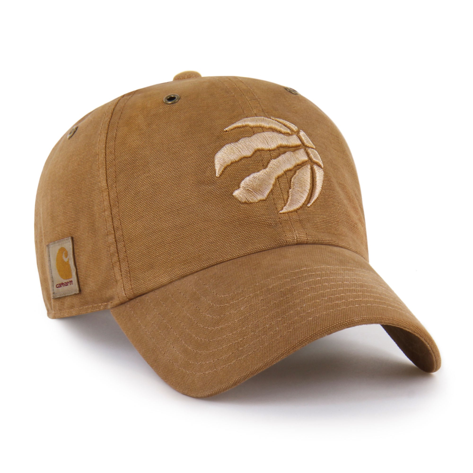 Men's Carhartt x '47 Brown Toronto Raptors Dyed Clean Up Adjustable Hat