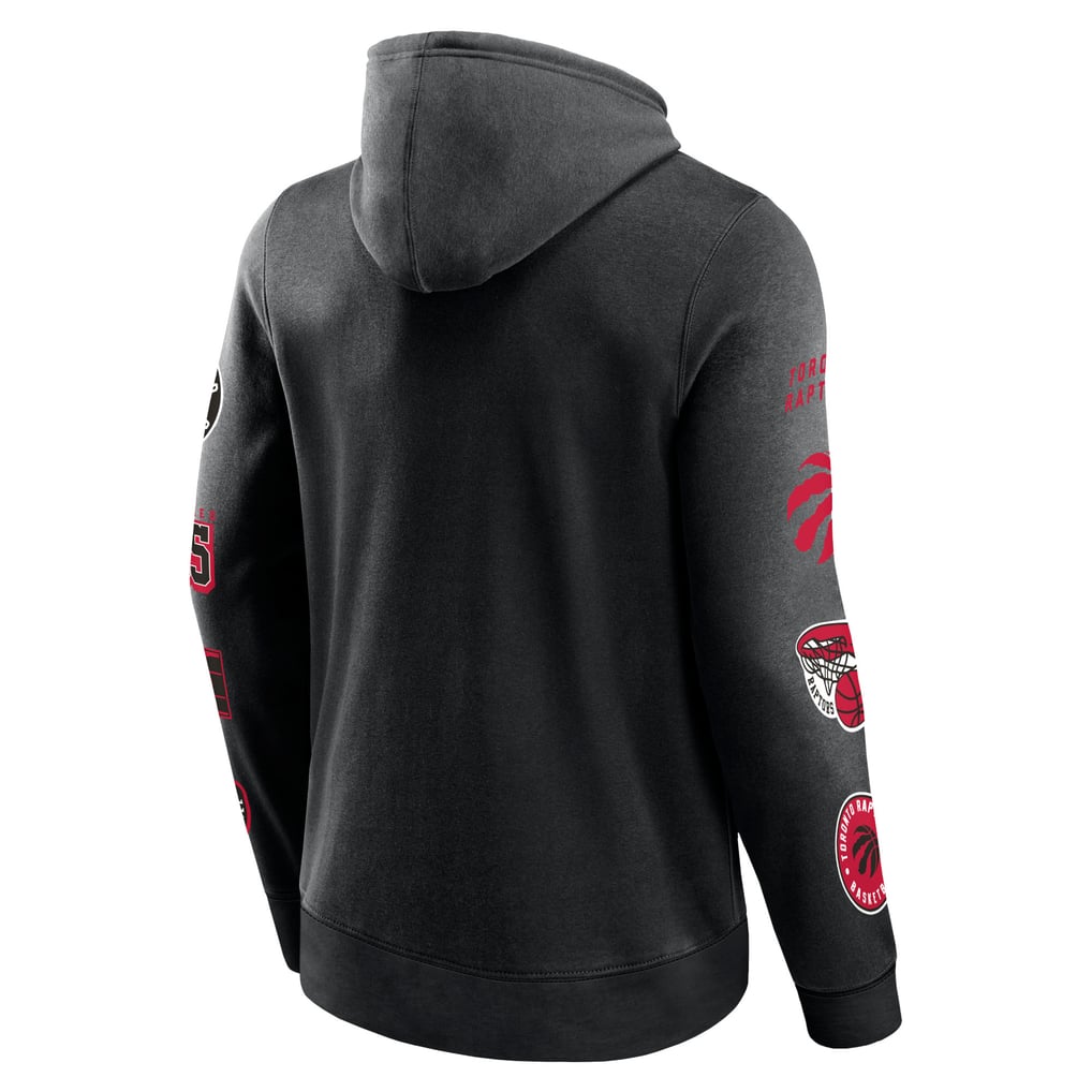Men's Fanatics Black Toronto Raptors Wild Winner Pullover Hoodie