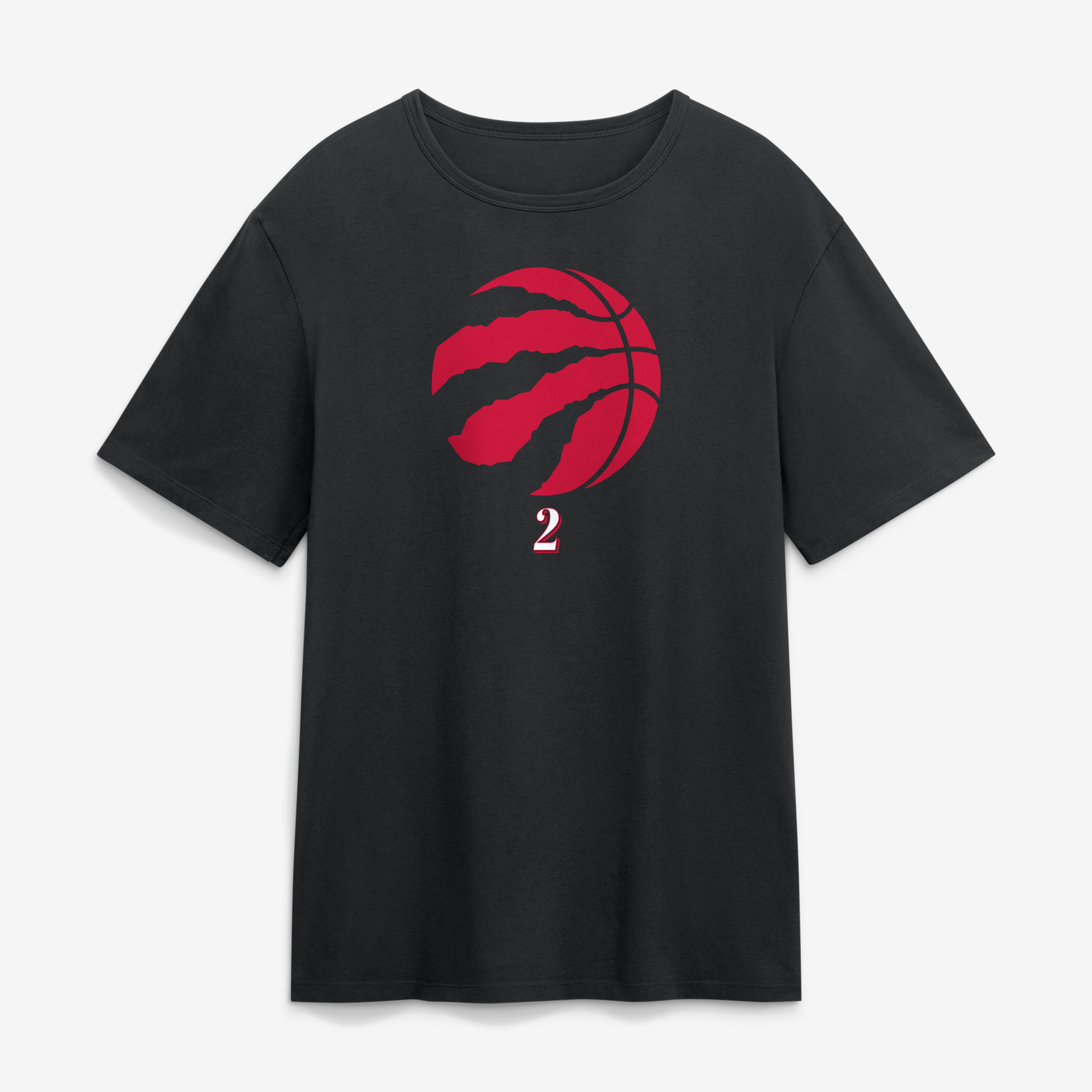 T-shirt noir pour homme Kawhi Leonard, Raptors de Toronto, avec nom et numéro « the Paint »