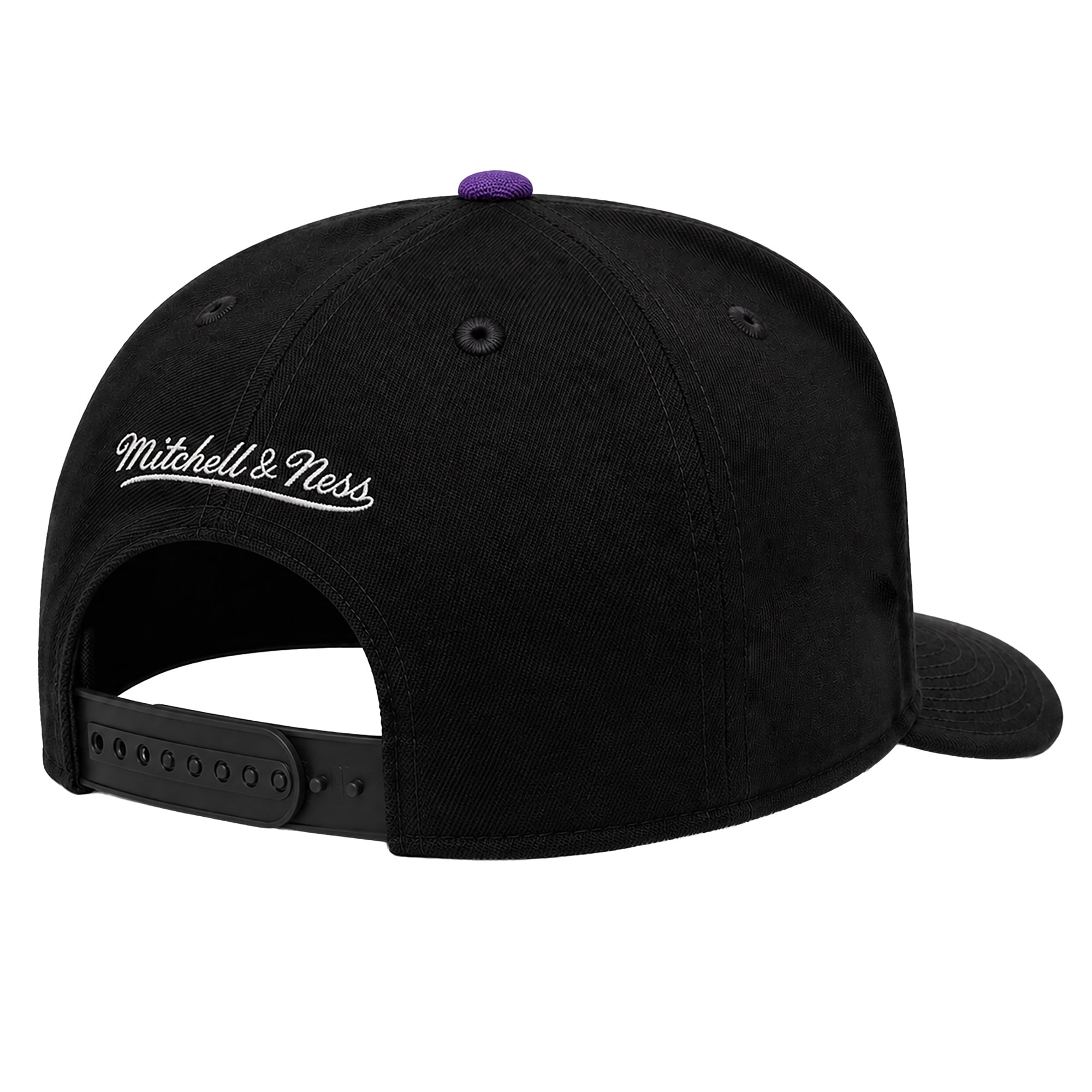 Casquette snapback Mitchell & Ness noire pour homme, modèle légendaire domicile A-Frame des Raptors de Toronto