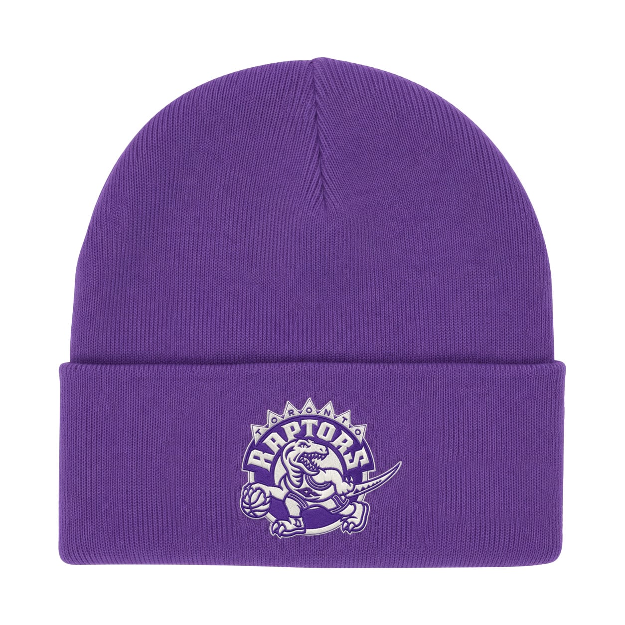 Bonnet à revers Mitchell & Ness violet Toronto Raptors pour homme