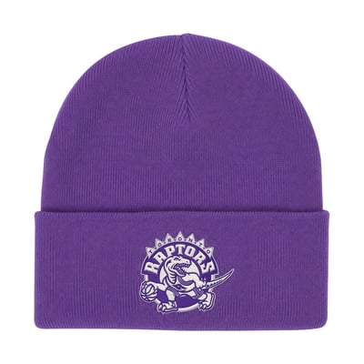  Toronto Raptors Mitchell & Ness Core Cuffed Knit Hat - Purple