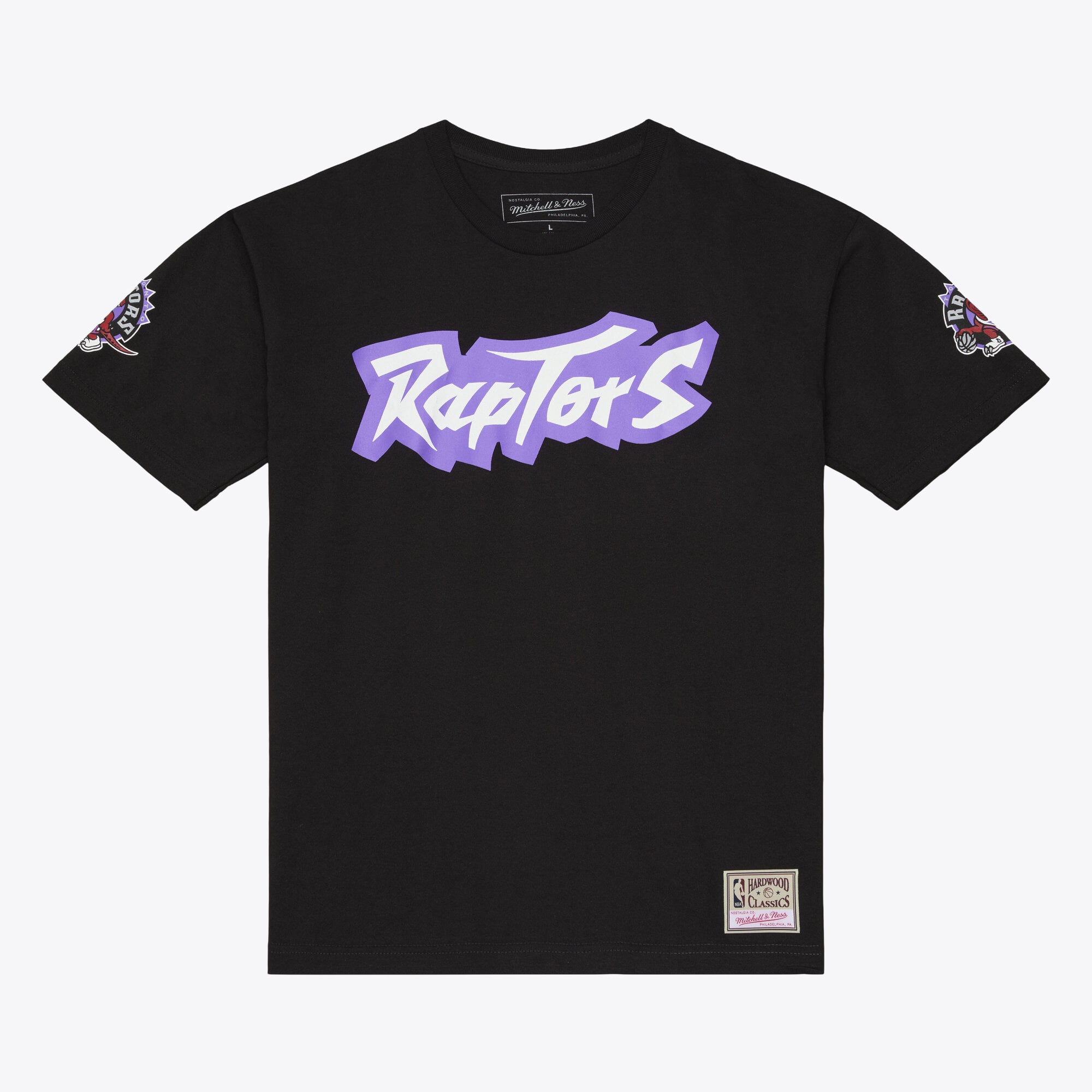 T-shirt classique Mitchell & Ness Vince Carter noir Toronto Raptors Hardwood Classics pour homme, nom et numéro