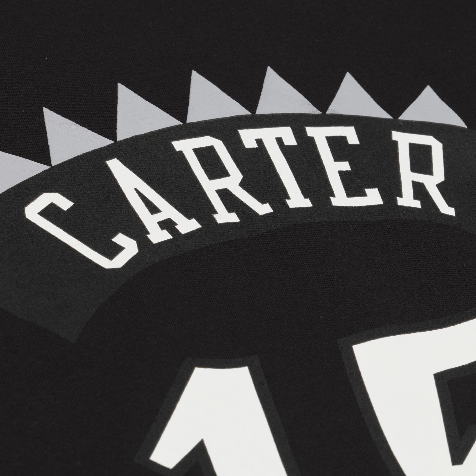 T-shirt classique Mitchell & Ness Vince Carter noir Toronto Raptors Hardwood Classics pour homme, nom et numéro