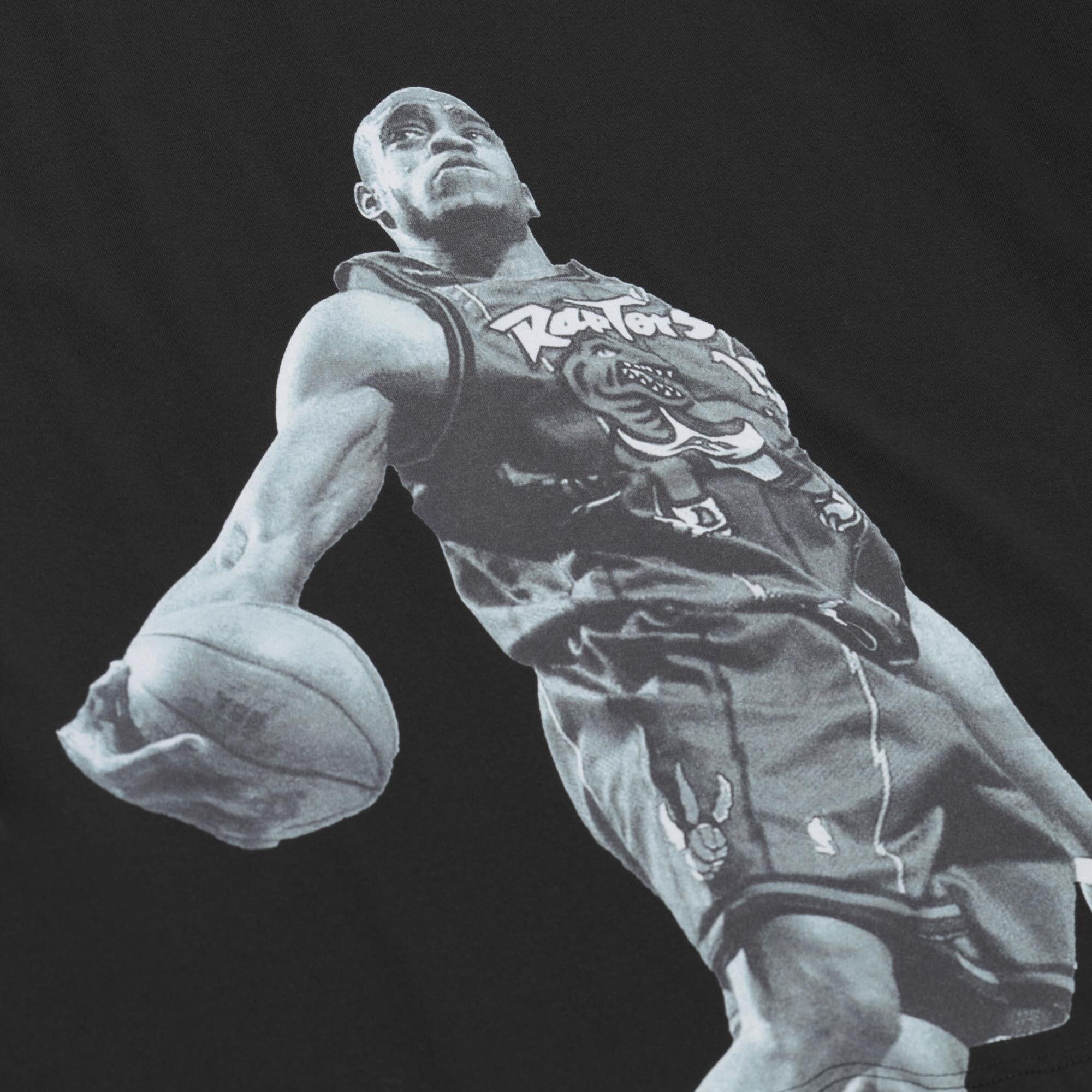 T-shirt Mitchell & Ness Vince Carter noir Toronto Raptors Hardwood Classics pour homme