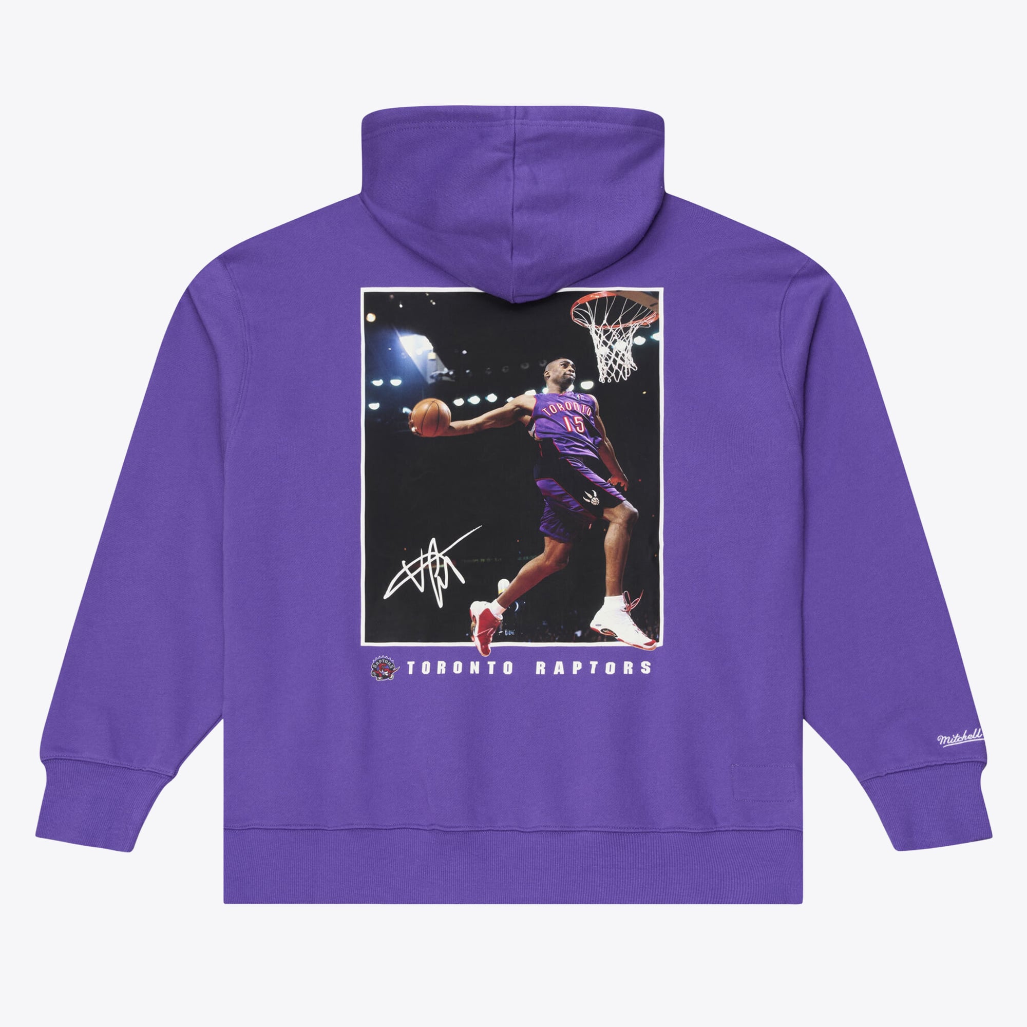Men's Mitchell & Ness Vince Carter Purple Toronto Raptors Player Fleece Hoodie