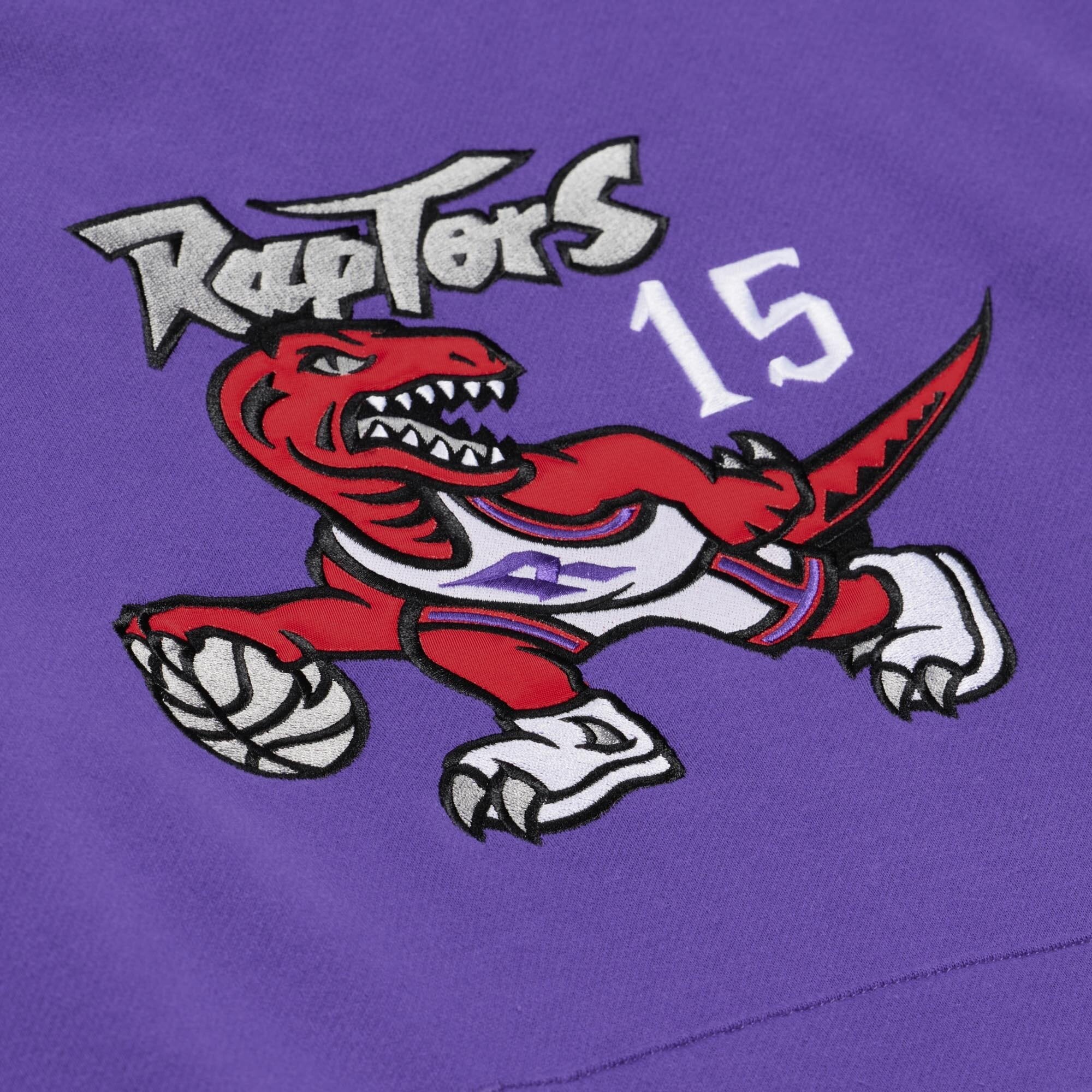 Men's Mitchell & Ness Vince Carter Purple Toronto Raptors Player Fleece Hoodie