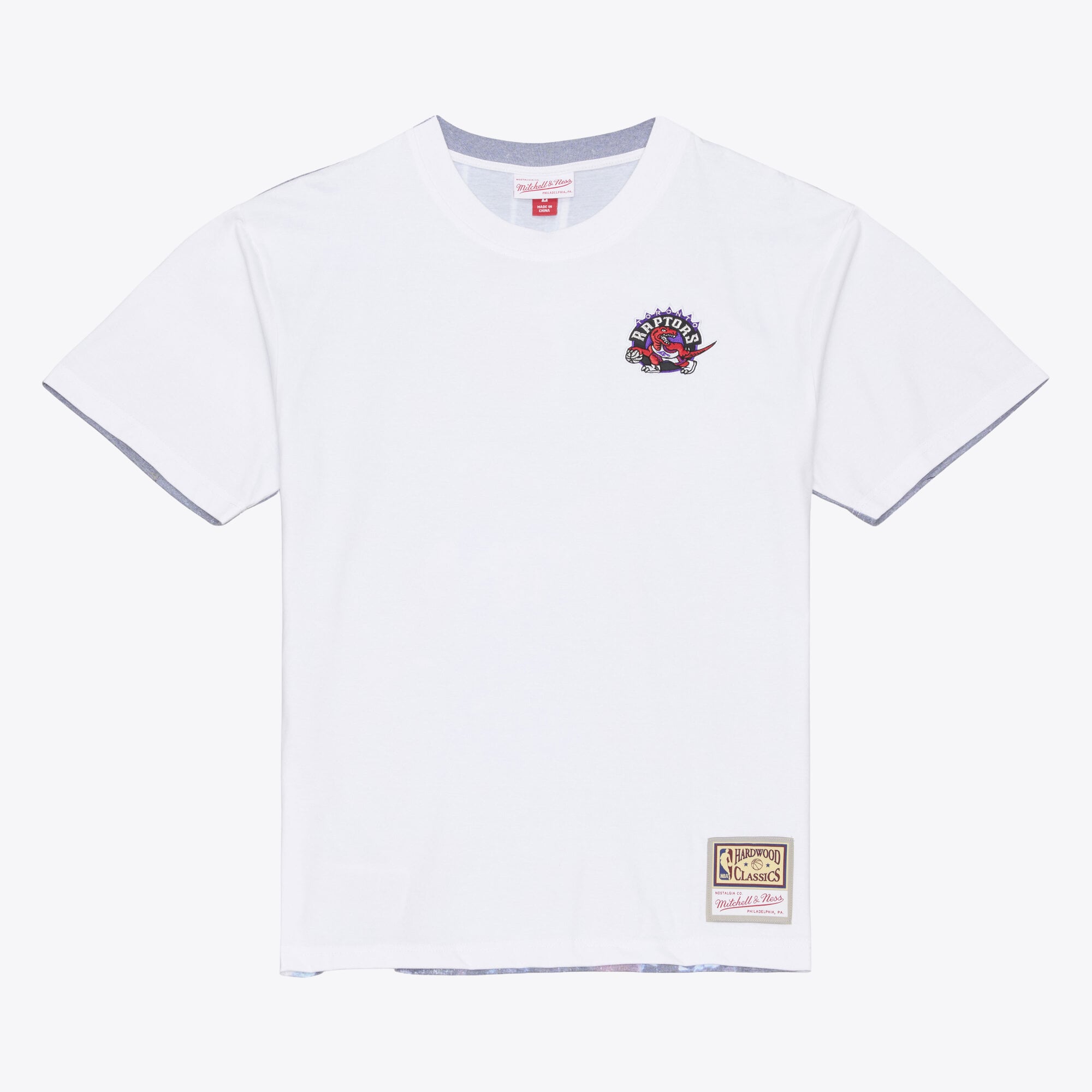 T-shirt Mitchell & Ness Vince Carter blanc Toronto Raptors Hardwood Classics pour homme, imprimé par sublimation