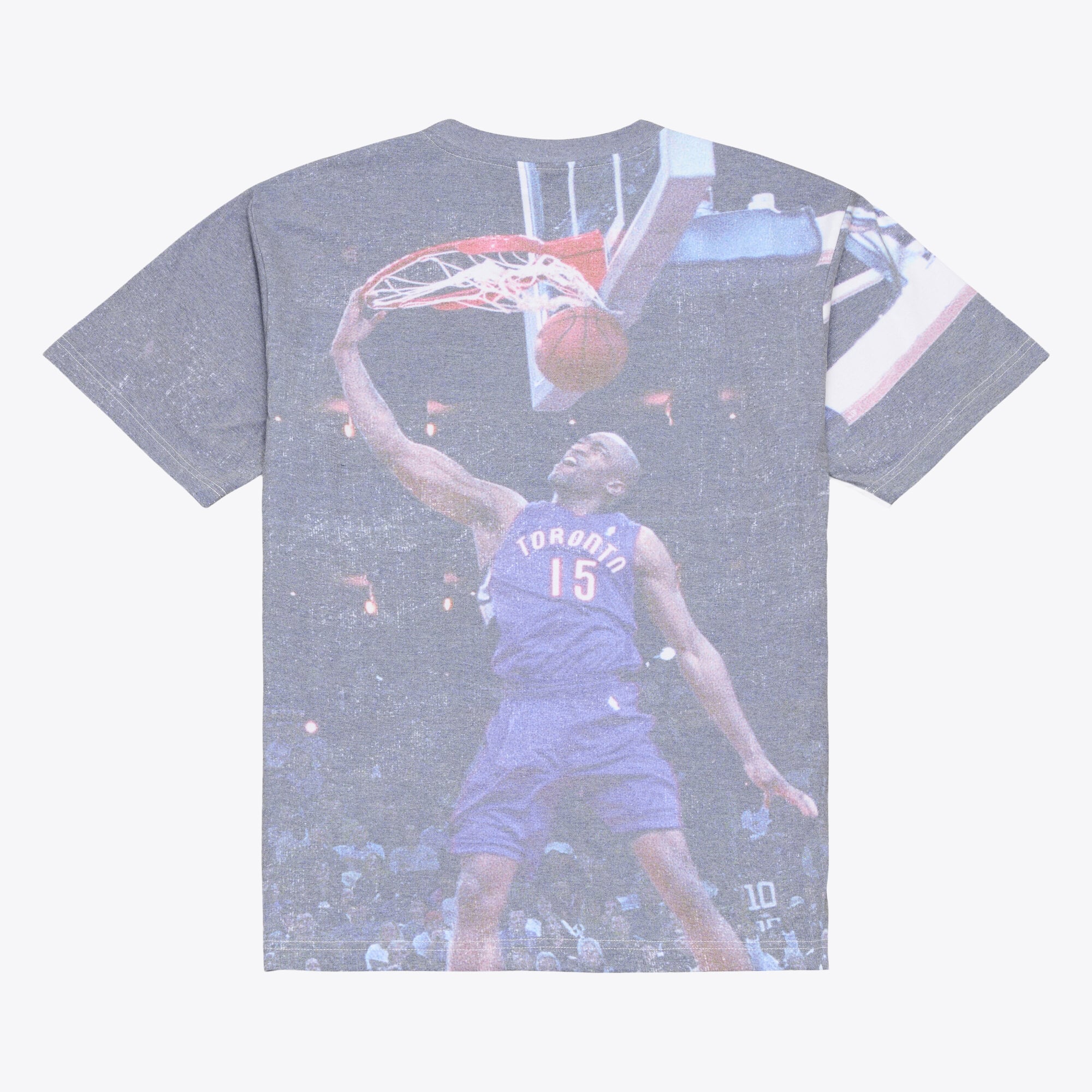T-shirt Mitchell & Ness Vince Carter blanc Toronto Raptors Hardwood Classics pour homme, imprimé par sublimation