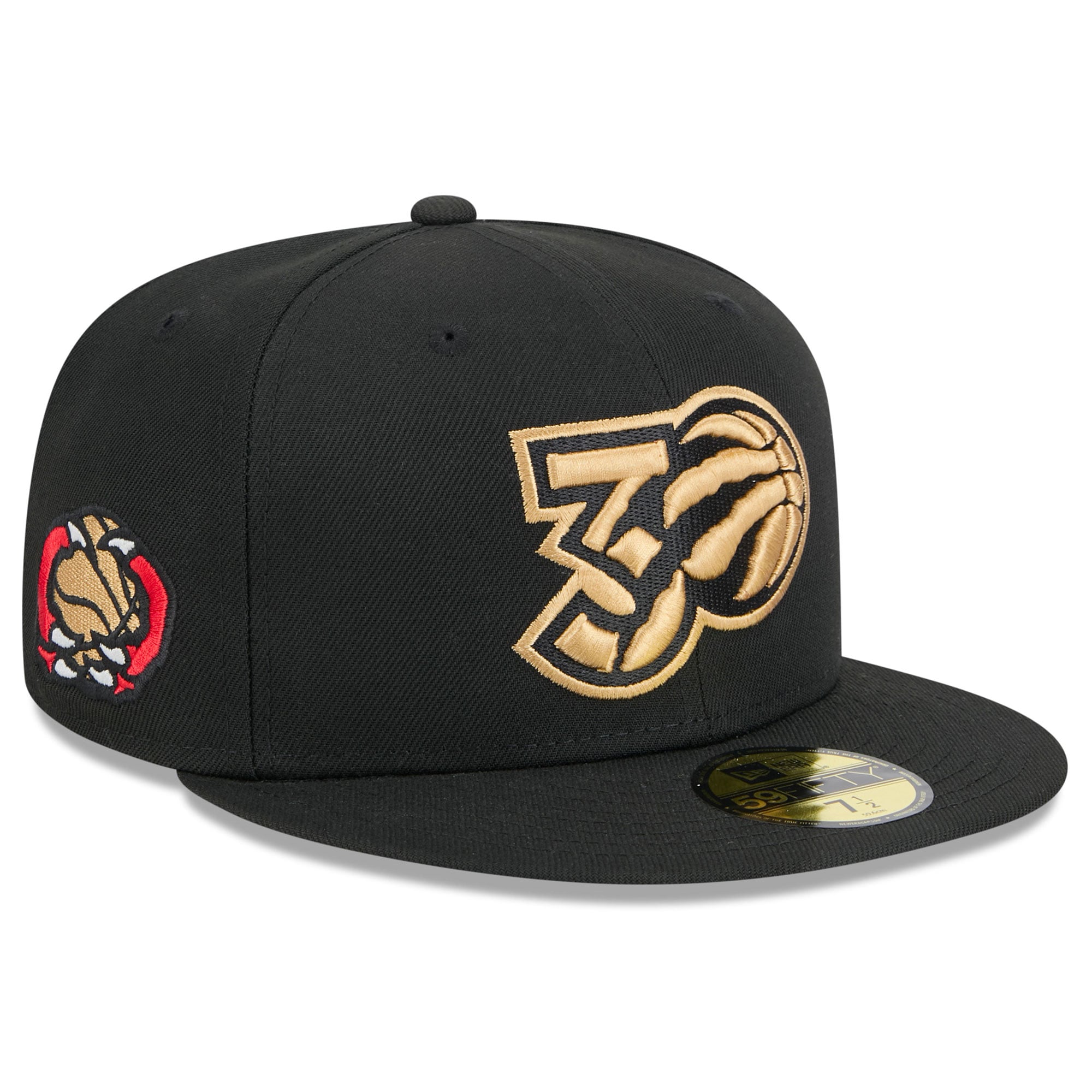Men's Toronto Raptors New Era Black 2024/25 City Edition Alternate 59FIFTY Fitted Hat