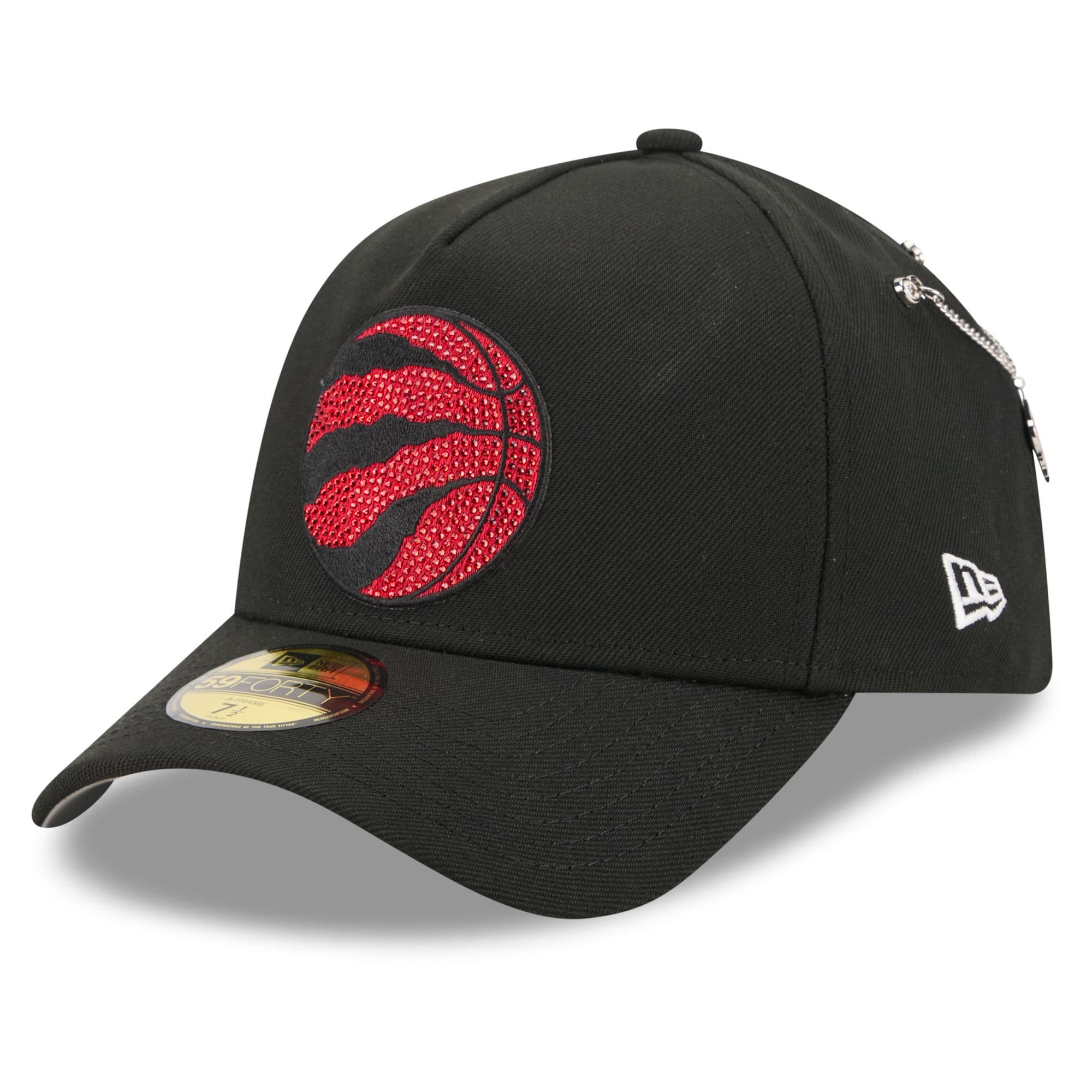 Men's Toronto Raptors New Era Black 2026 NBA Draft On-Stage Crystal A-Frame 59FORTY Fitted Hat