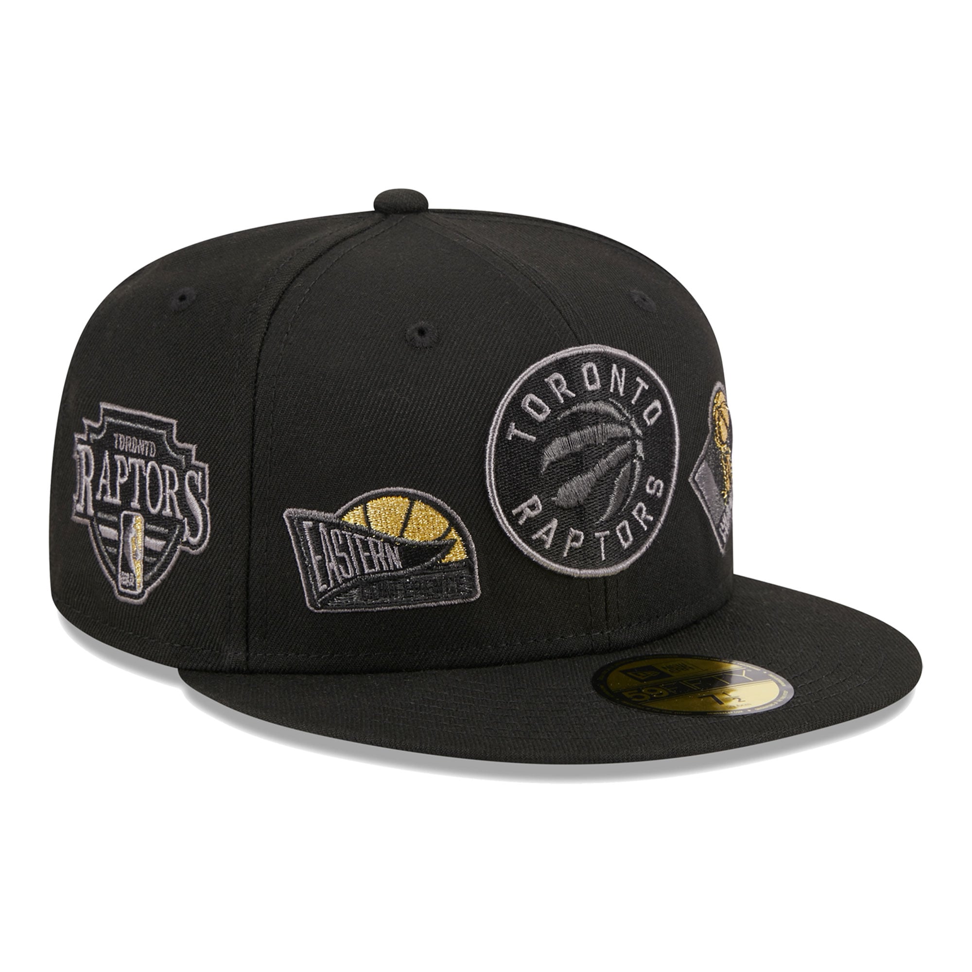 Men's New Era Black Toronto Raptors 59FIFTY Fitted Hat