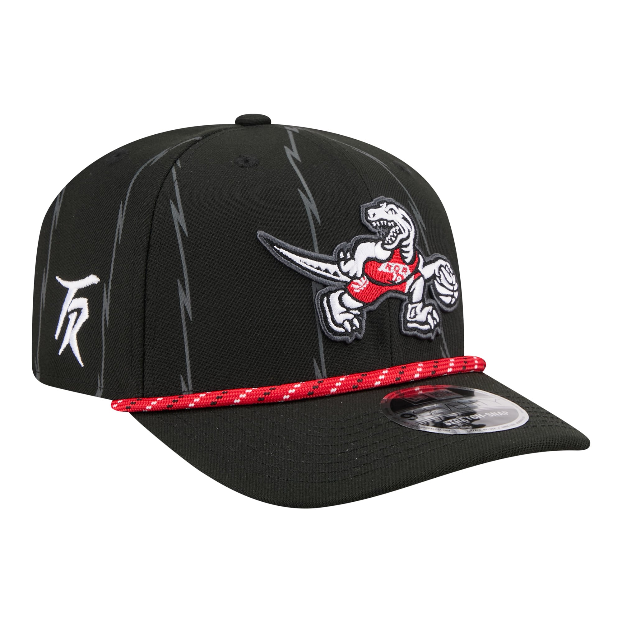 Men's New Era Black Toronto Raptors City Edition 9SEVENTY Stretch-Snap Hat