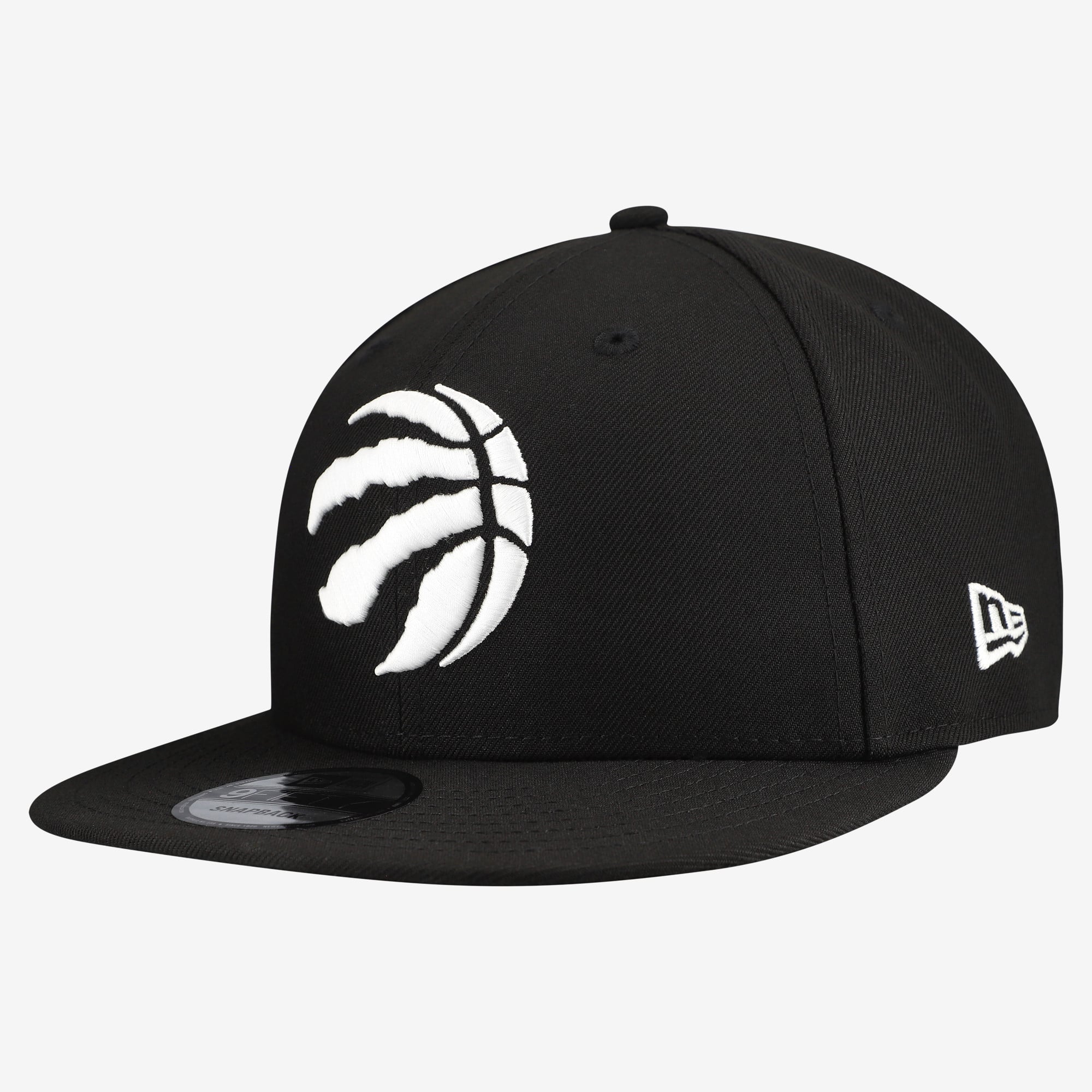 Men's New Era Black Toronto Raptors Team 9FIFTY Snapback Hat