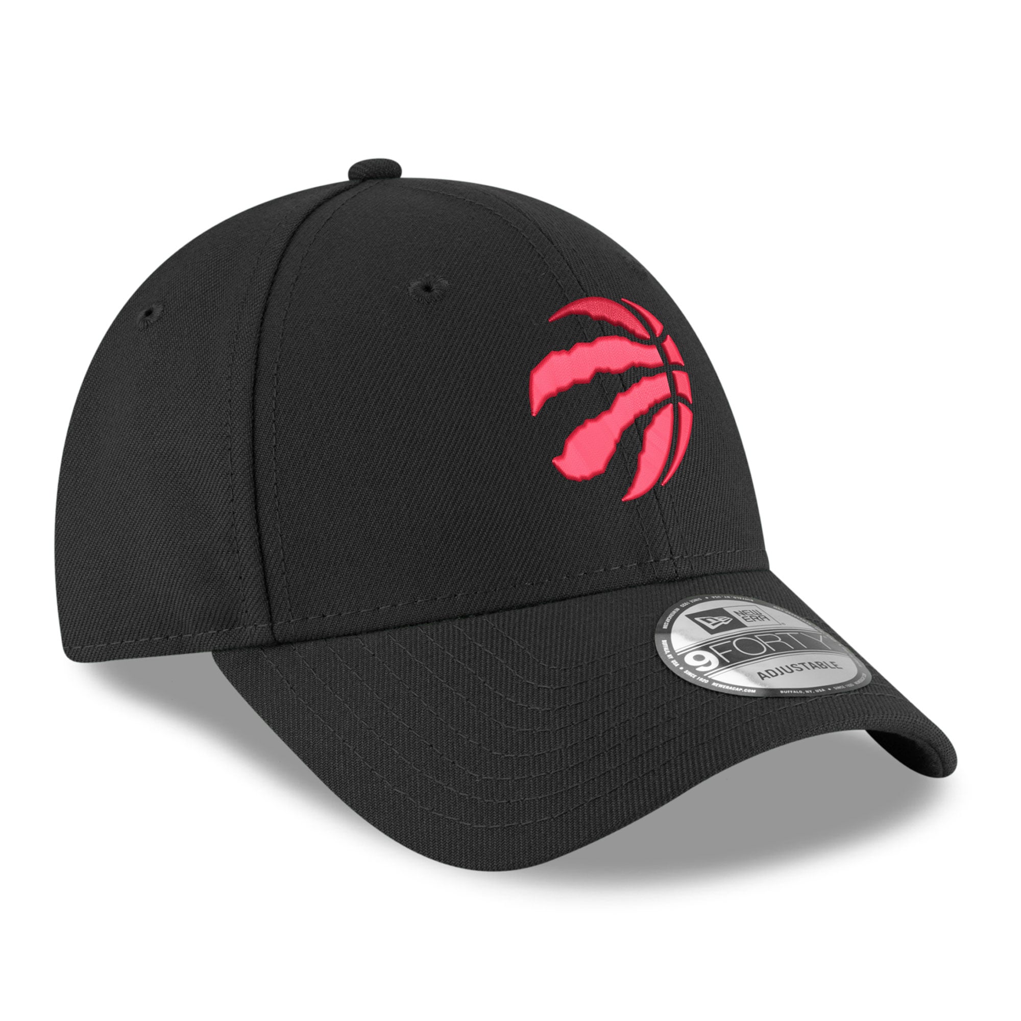 Men's New Era  Black Toronto Raptors Team 9FORTY Adjustable Hat