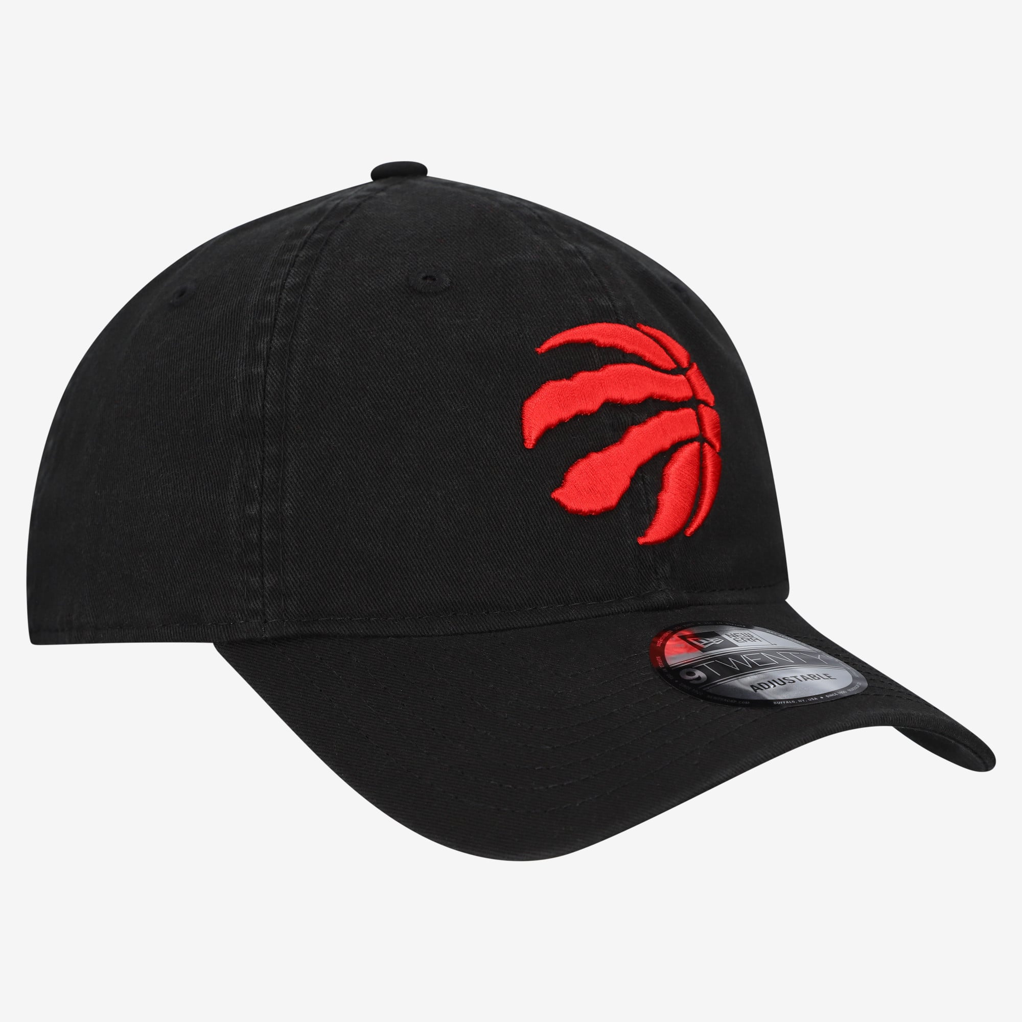 Men's New Era Black Toronto Raptors Team 9TWENTY Adjustable Hat