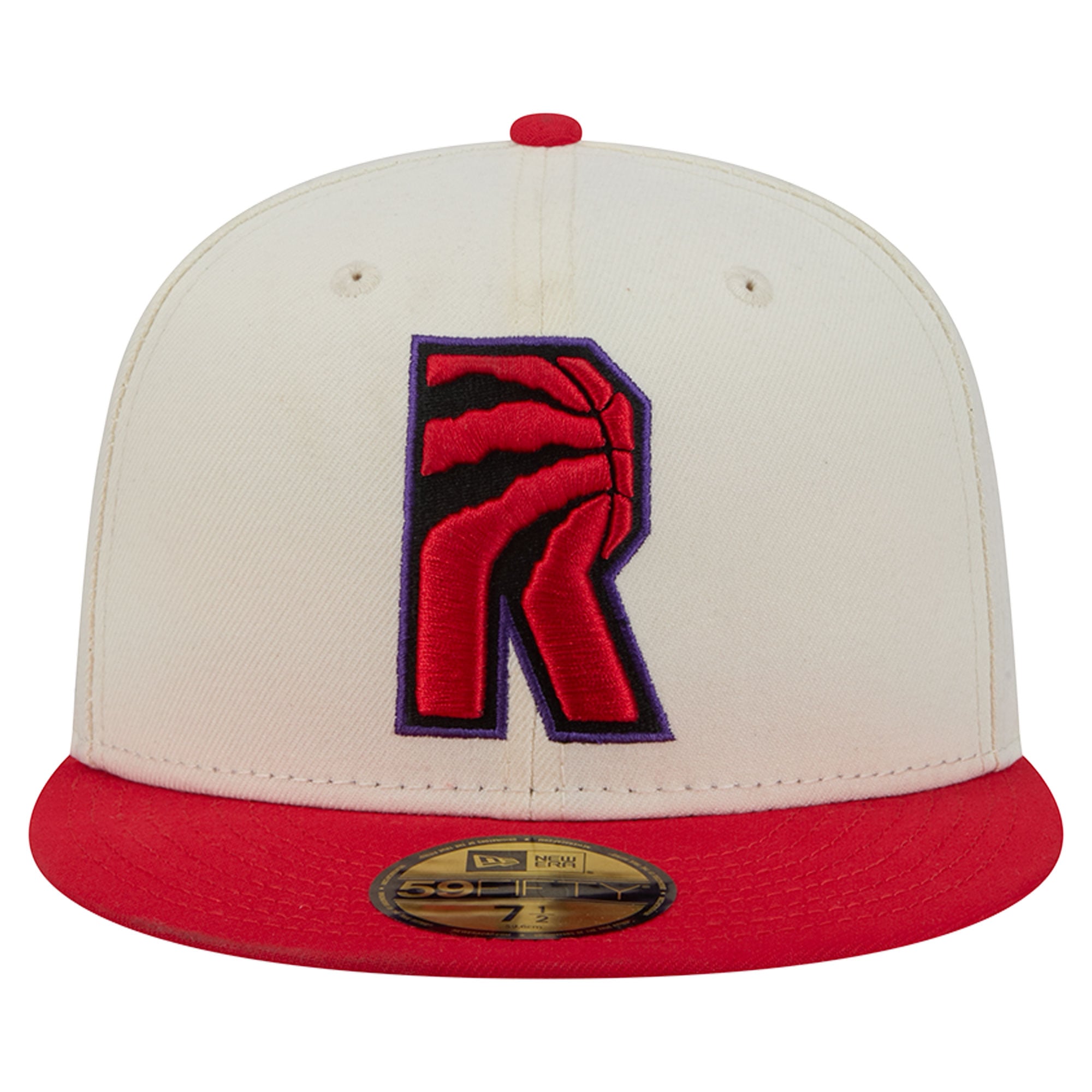 Casquette ajustée New Era Deceptor 59FIFTY crème/rouge pour homme