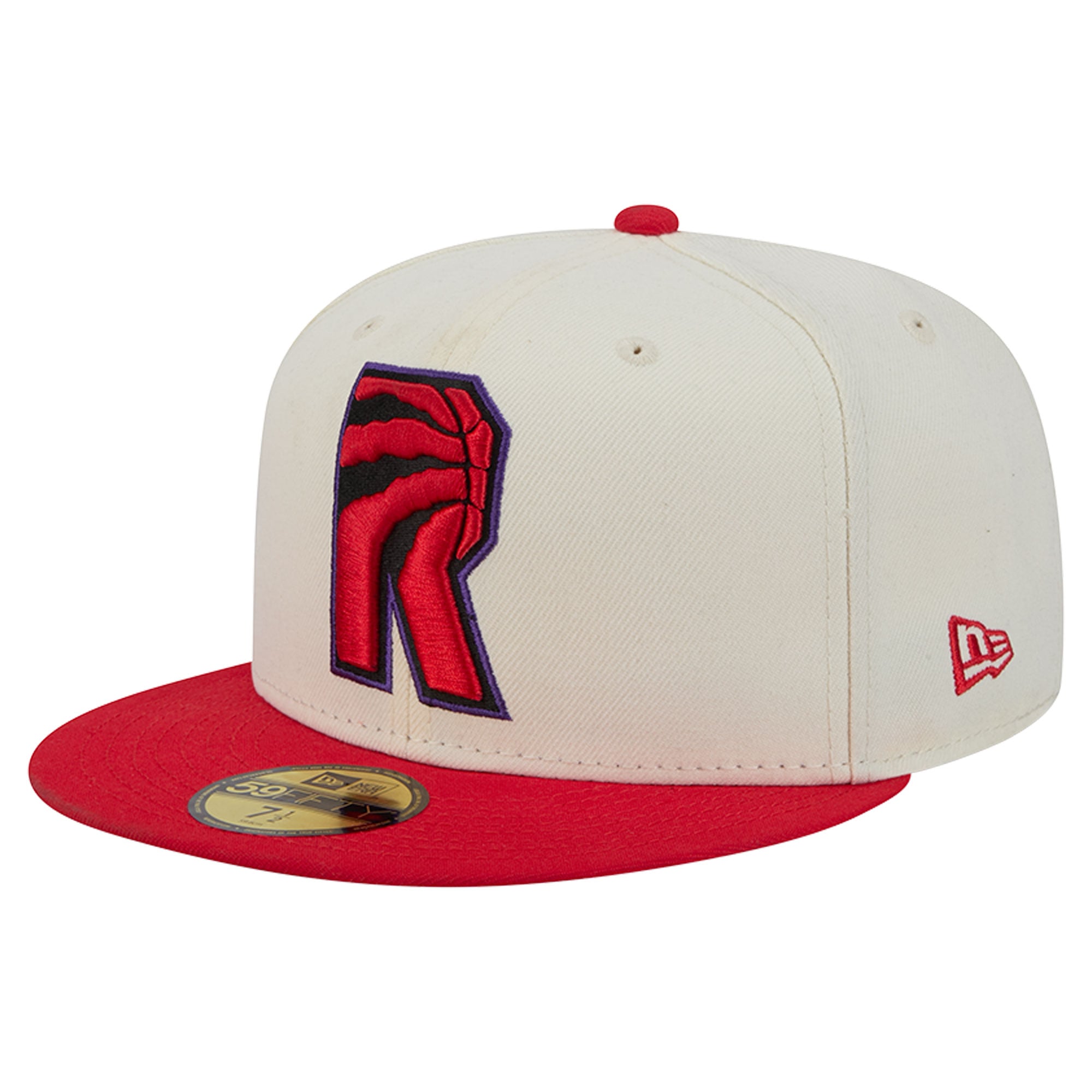Casquette ajustée New Era Deceptor 59FIFTY crème/rouge pour homme