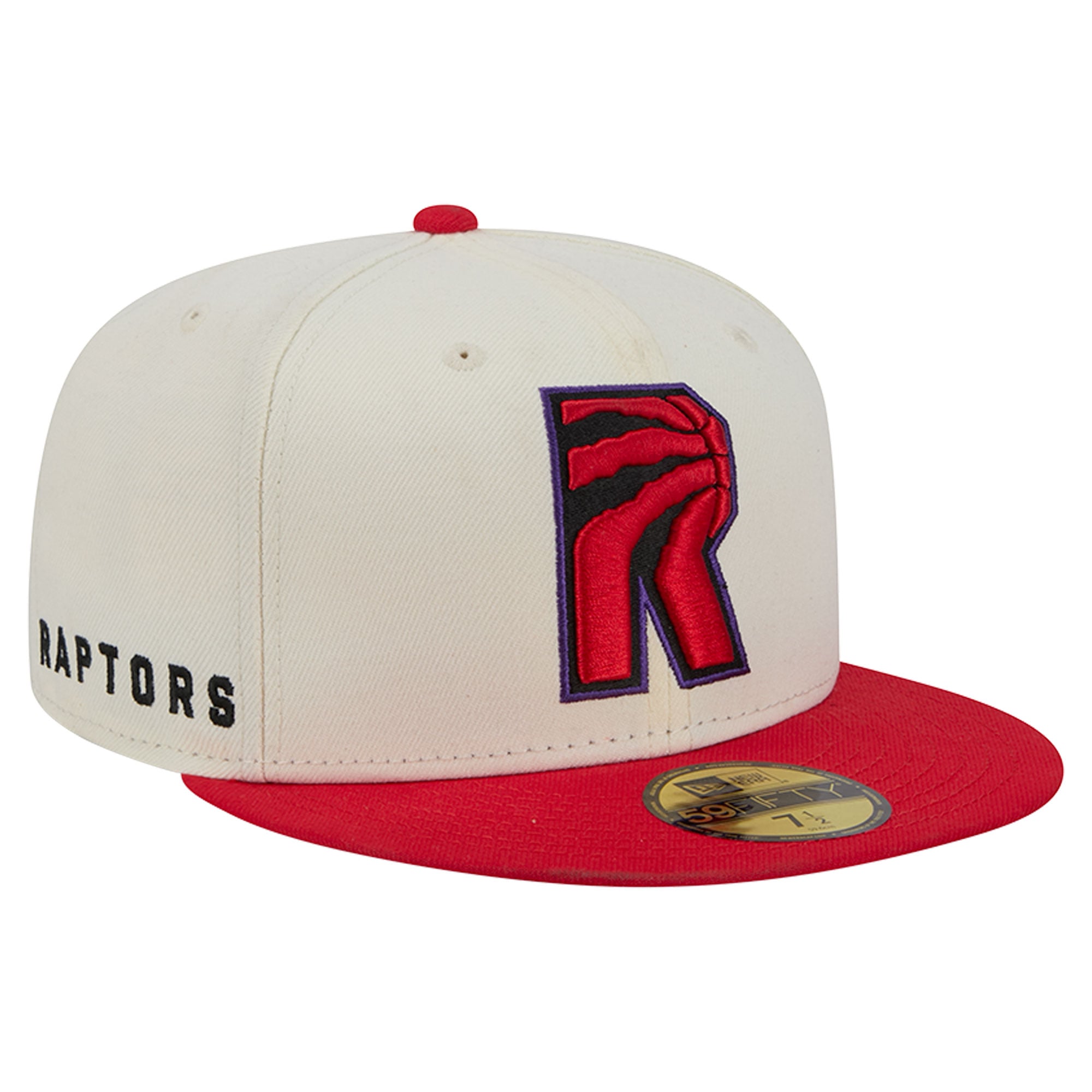 Casquette ajustée New Era Deceptor 59FIFTY crème/rouge pour homme