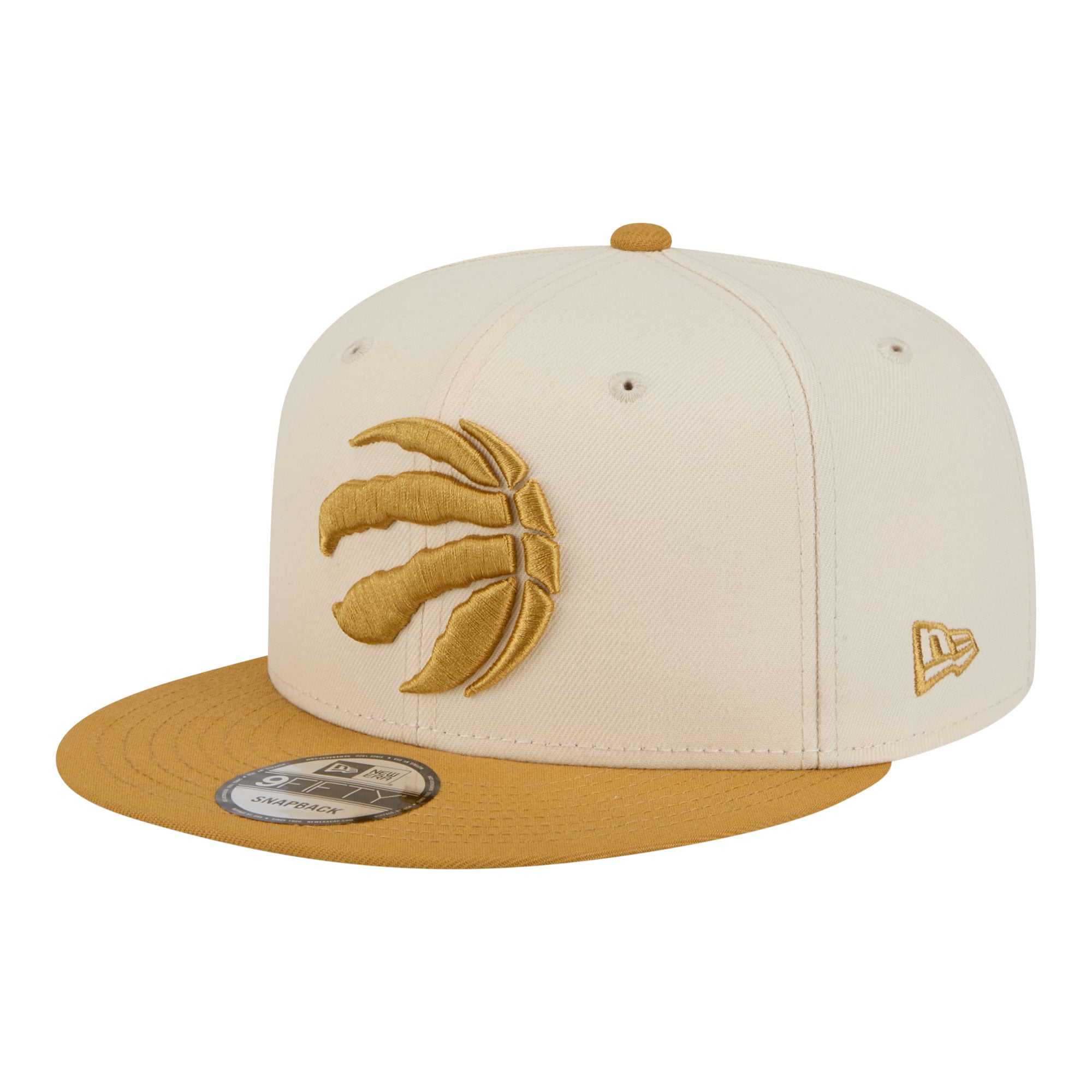 Men's Toronto Raptors New Era Cream/Tan Two-Tone Color Pack 9FIFTY Snapback Hat