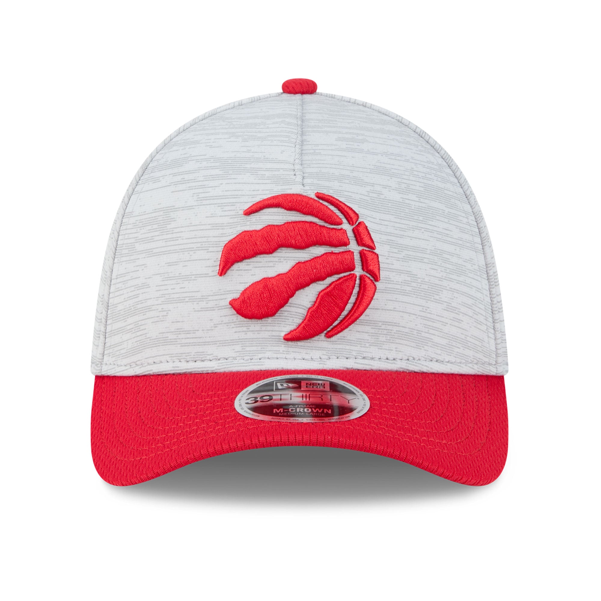 Casquette New Era grise Toronto Raptors 39THIRTY M-Crown Tech Stretch pour homme