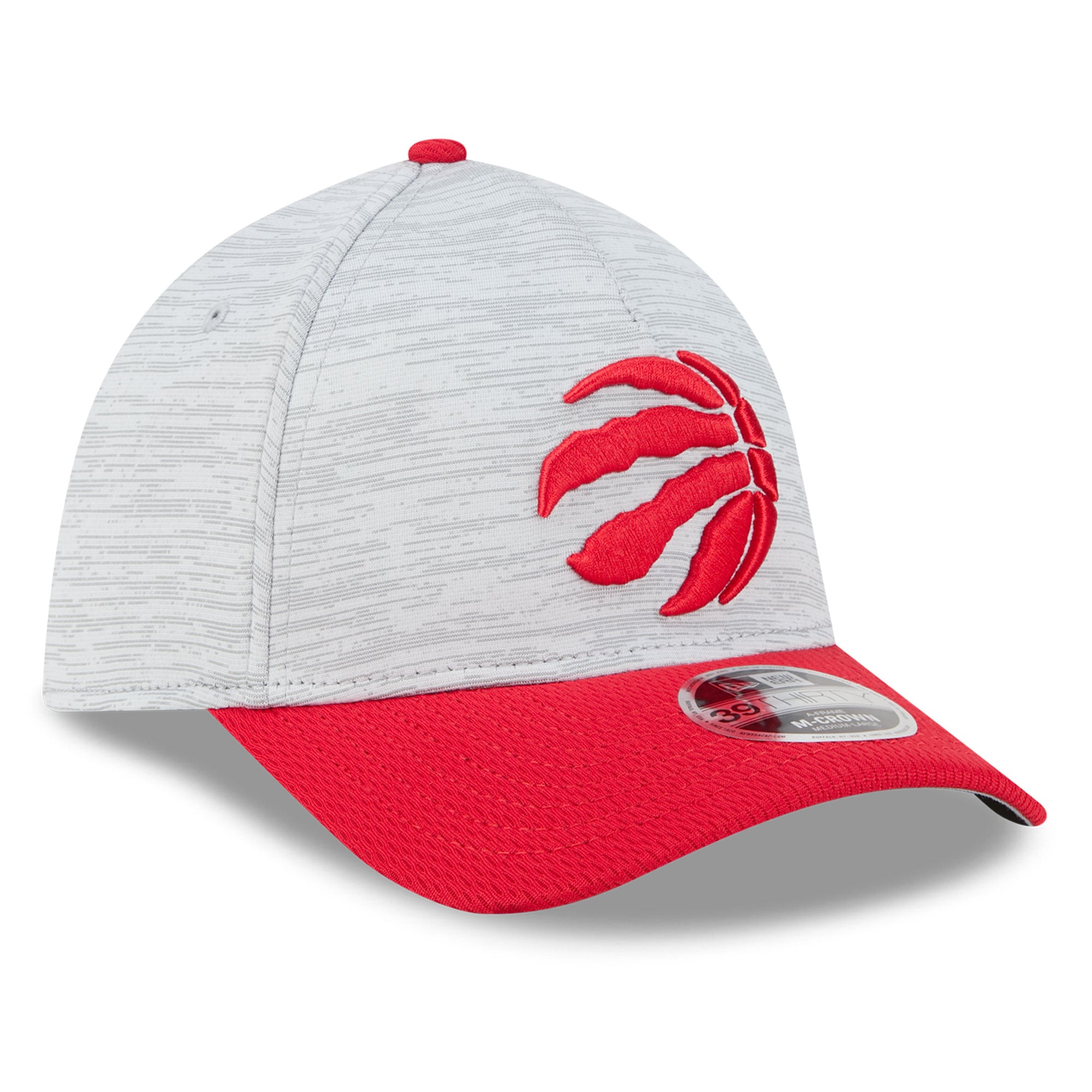 Casquette New Era grise Toronto Raptors 39THIRTY M-Crown Tech Stretch pour homme