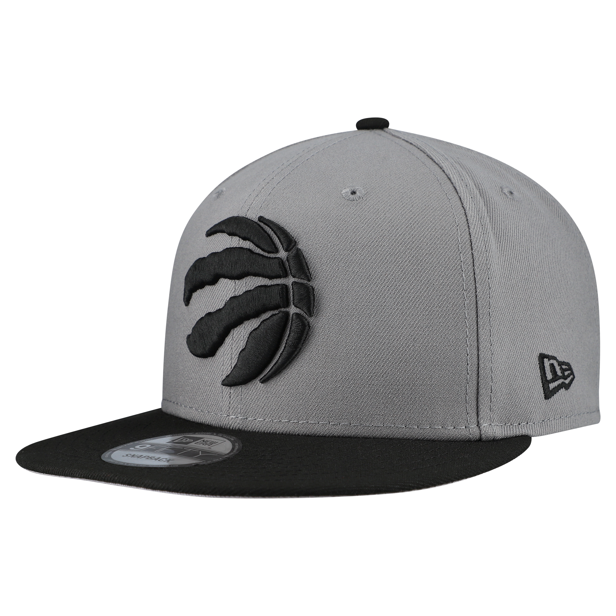 Men's Toronto Raptors New Era Gray Core Logo Storm Gray Two-Tone 9FIFTY Snapback Hat