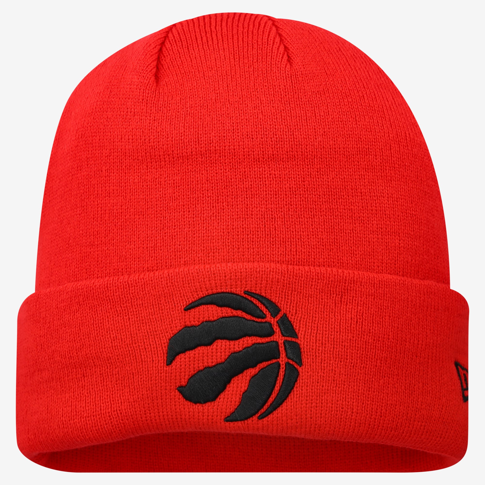 Bonnet à revers rouge New Era pour homme, modèle Raptors de Toronto