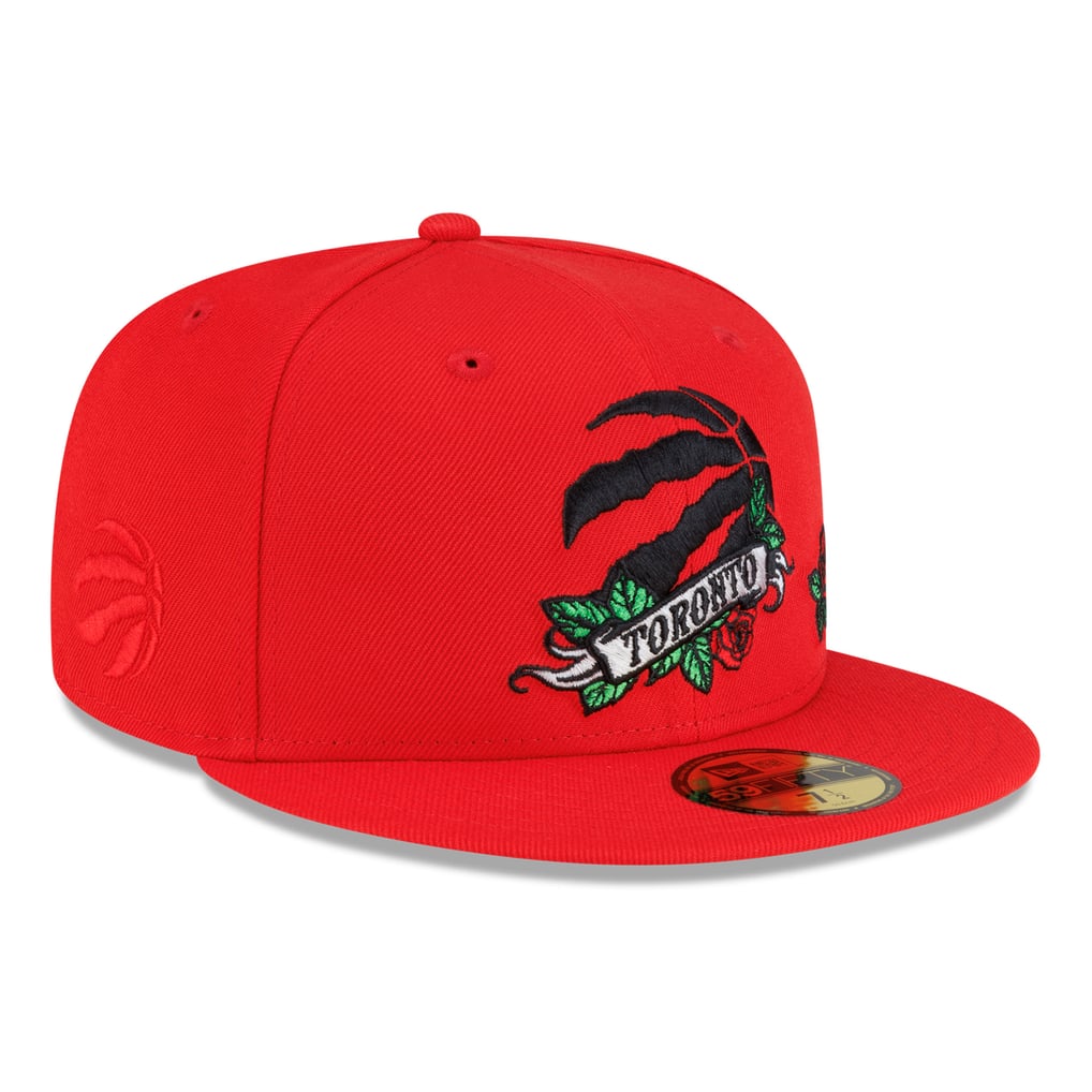 Men's New Era Red Toronto Raptors Rose Banner 59FIFTY Fitted Hat