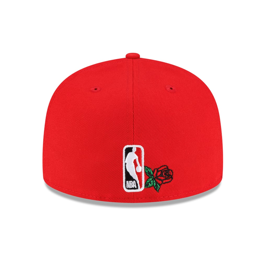 Men's New Era Red Toronto Raptors Rose Banner 59FIFTY Fitted Hat
