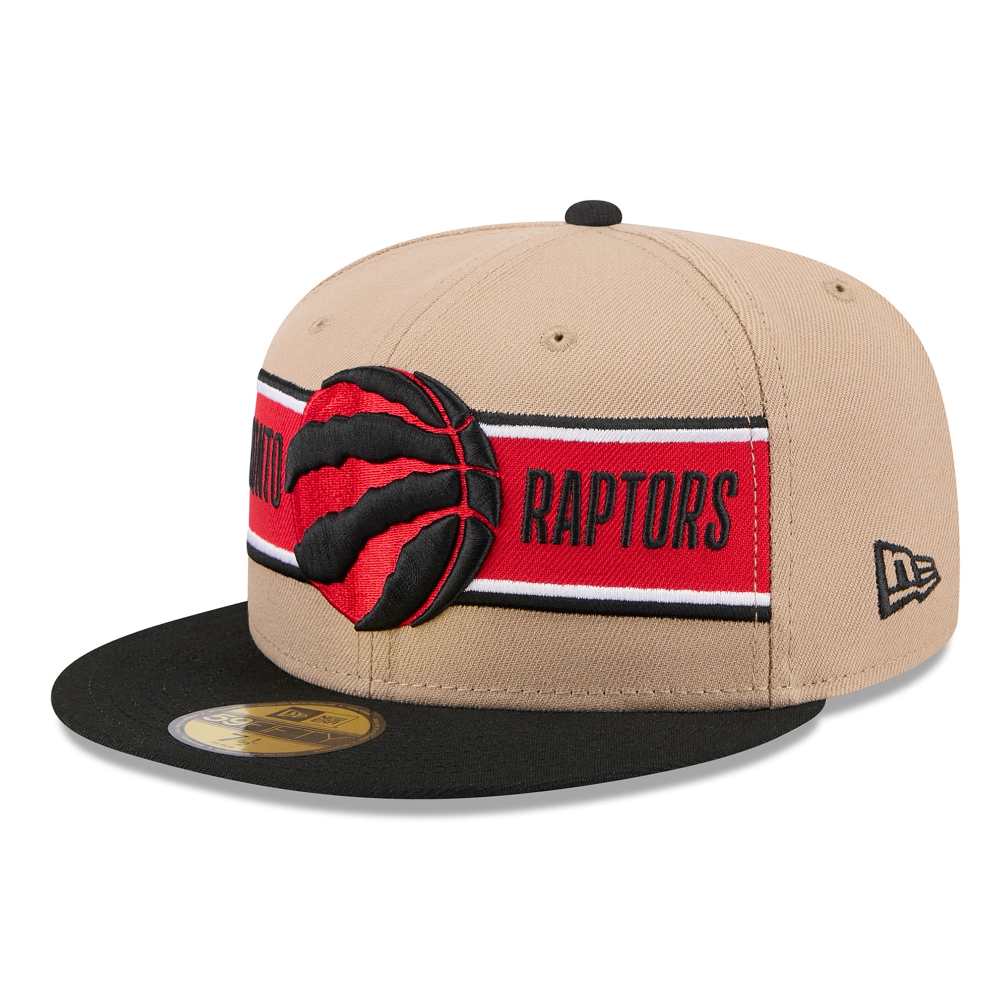Men's Toronto Raptors New Era Tan/Black 2024 NBA Draft 59FIFTY Fitted Hat