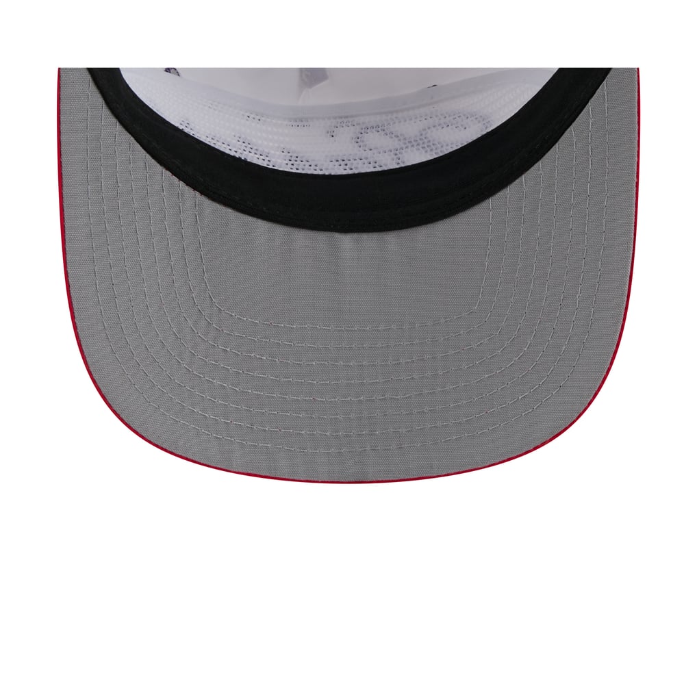 Toronto Raptors New Era 2025 NBA Draft On-Stage Nylon 19TWENTY Adjustable Hat - White/Red
