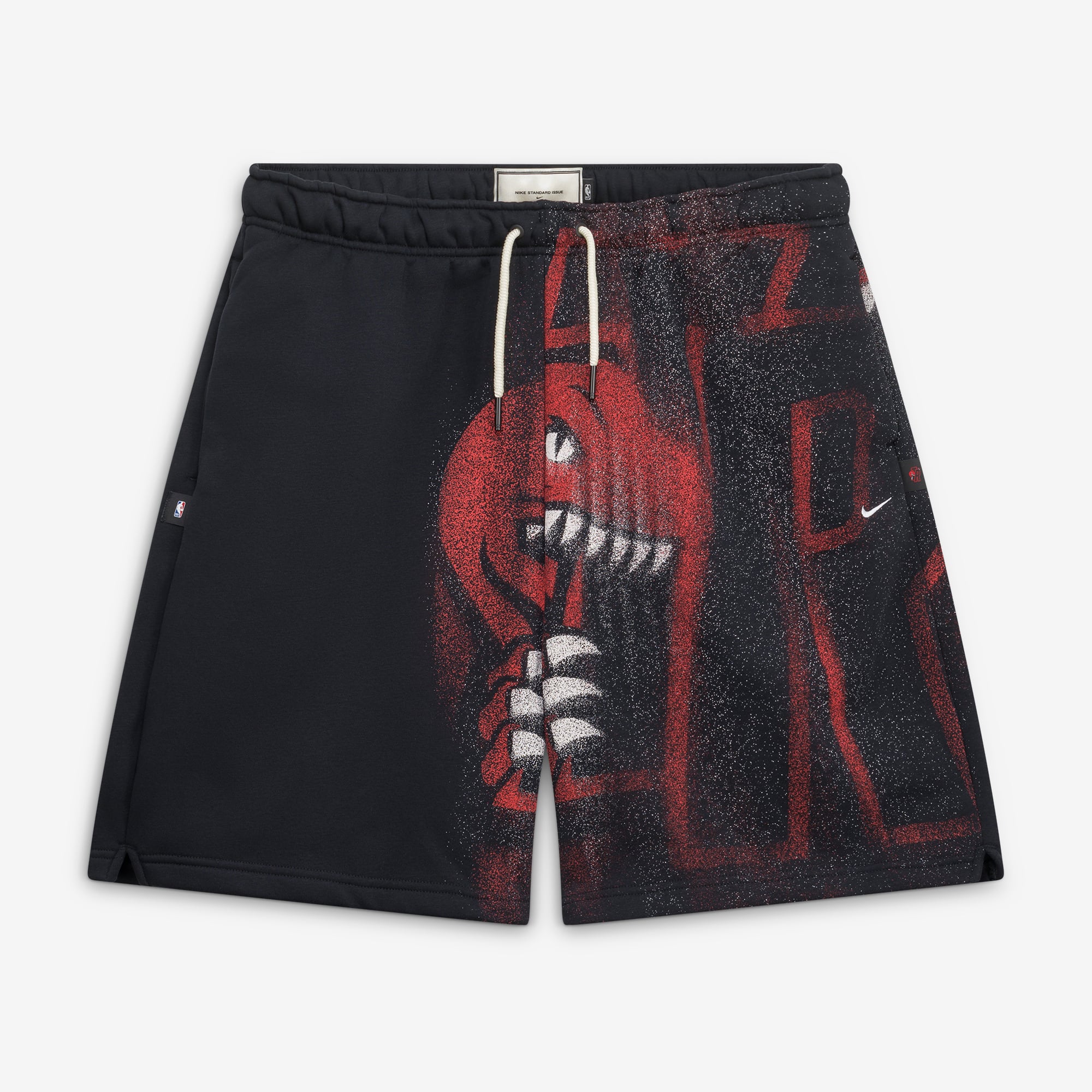 Short de sport Nike Black Toronto Raptors 2026 Standard Issue Practice Icon Fleece pour homme