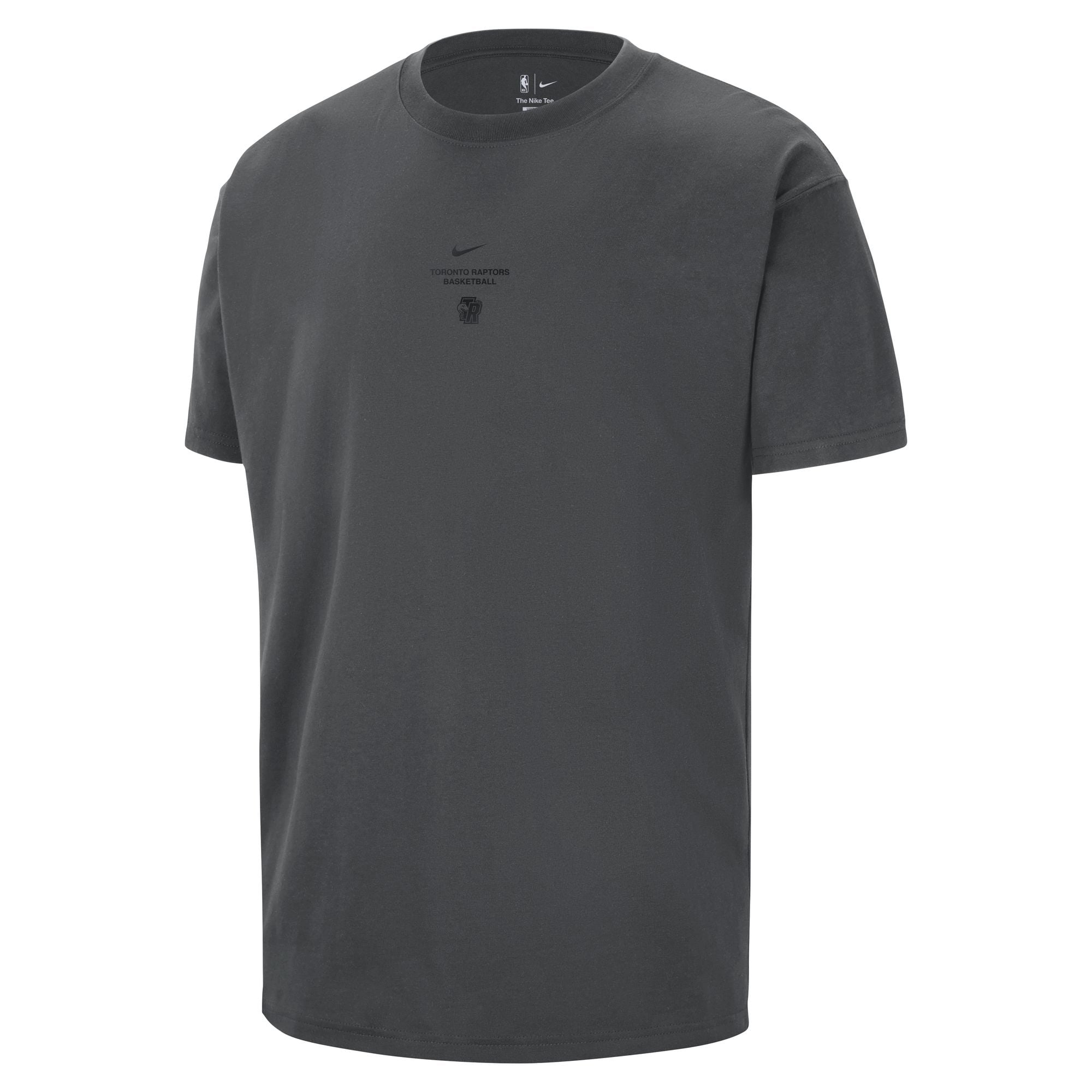 Men's Nike Charcoal Toronto Raptors 2026 Standard Issue Pre-Game Max 90 T-Shirt