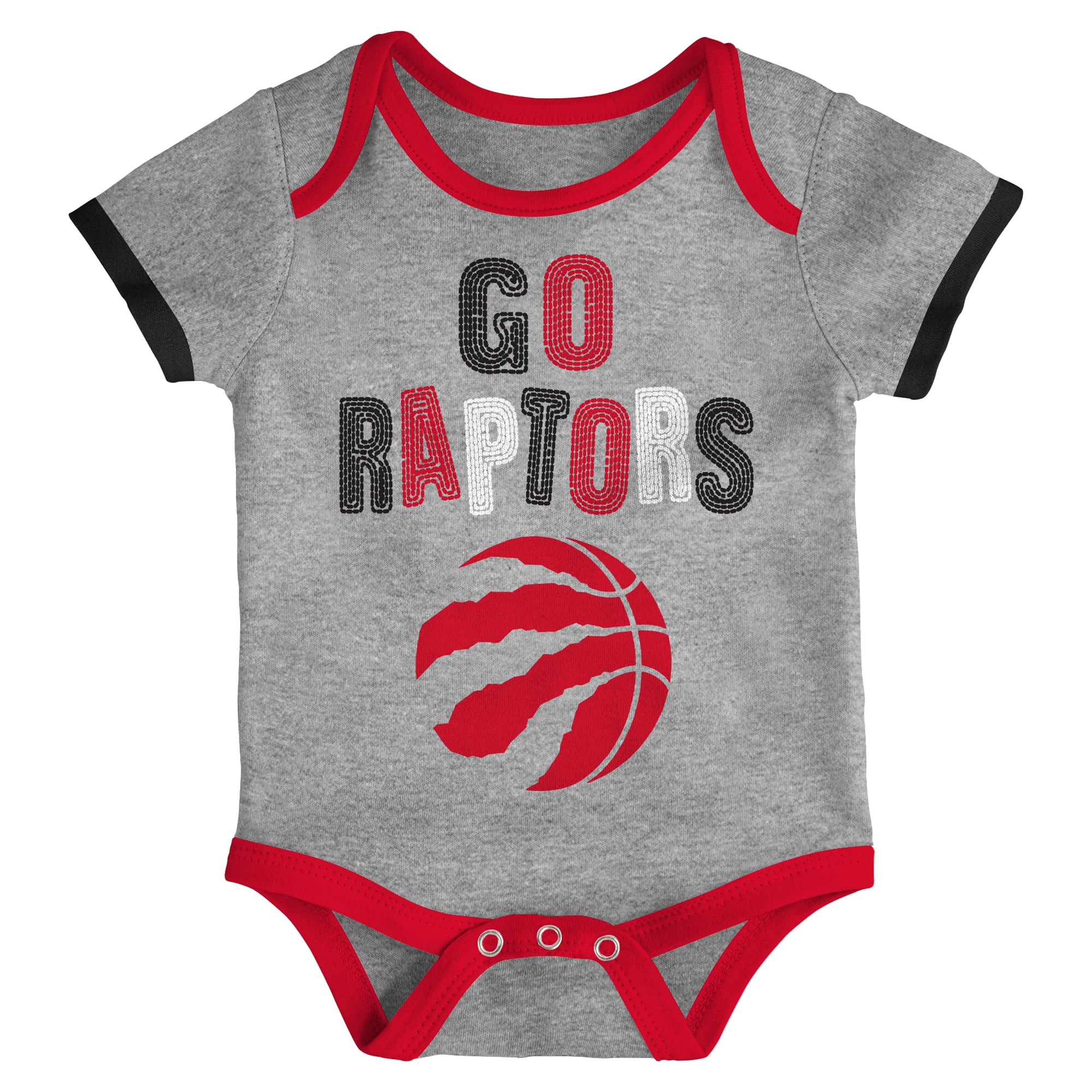 Ensemble de 3 bodies Outerstuff Toronto Raptors Born To Ball pour nouveau-nés et nourrissons