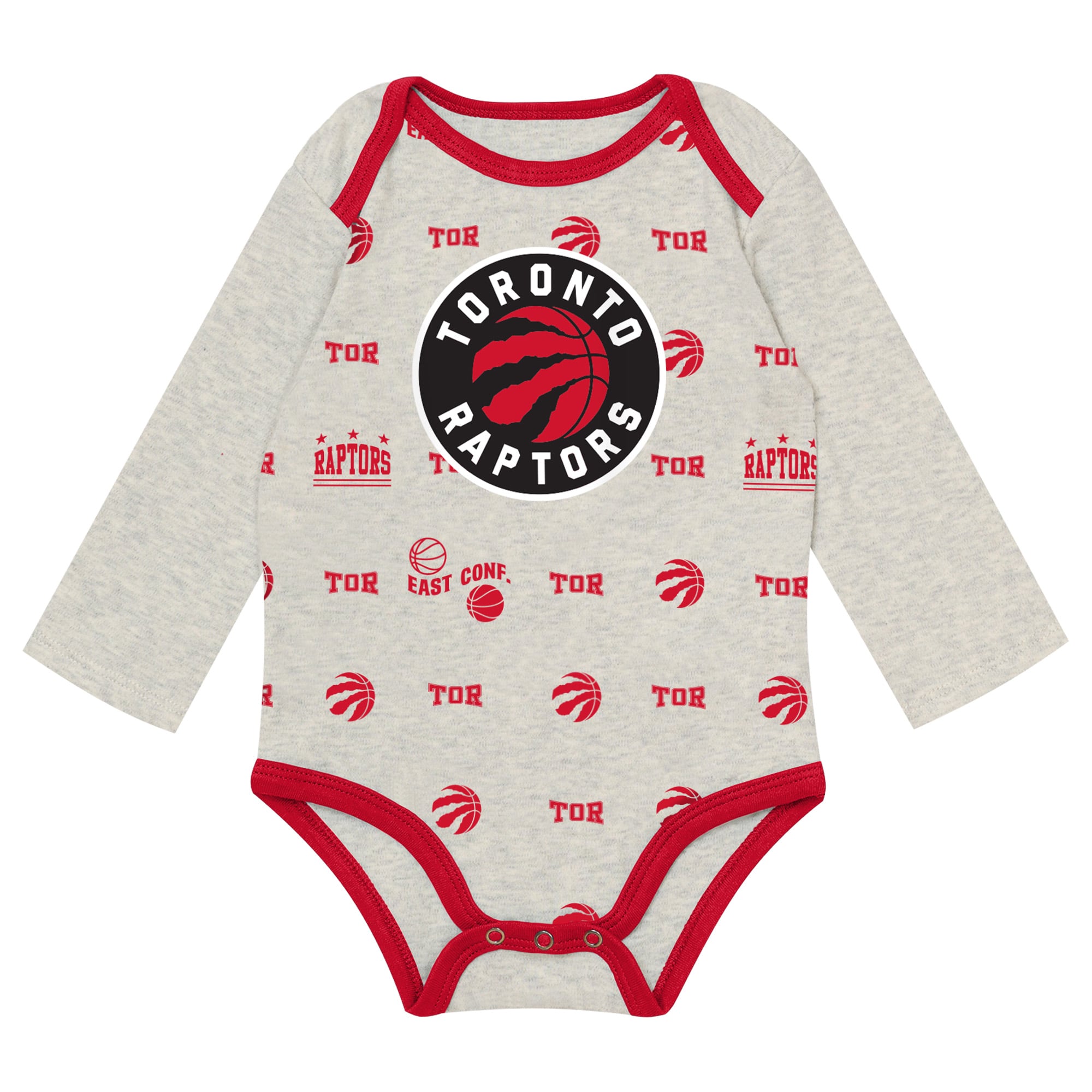 Newborn & Infant Outerstuff Toronto Raptors Pinch Post Bodysuit, Pants Cuffed Knit Hat Set