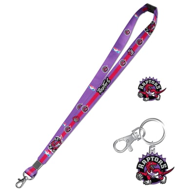 Toronto Raptors The Sports Vault - Hardwood Classics Lanyard Pin & Keychain Set