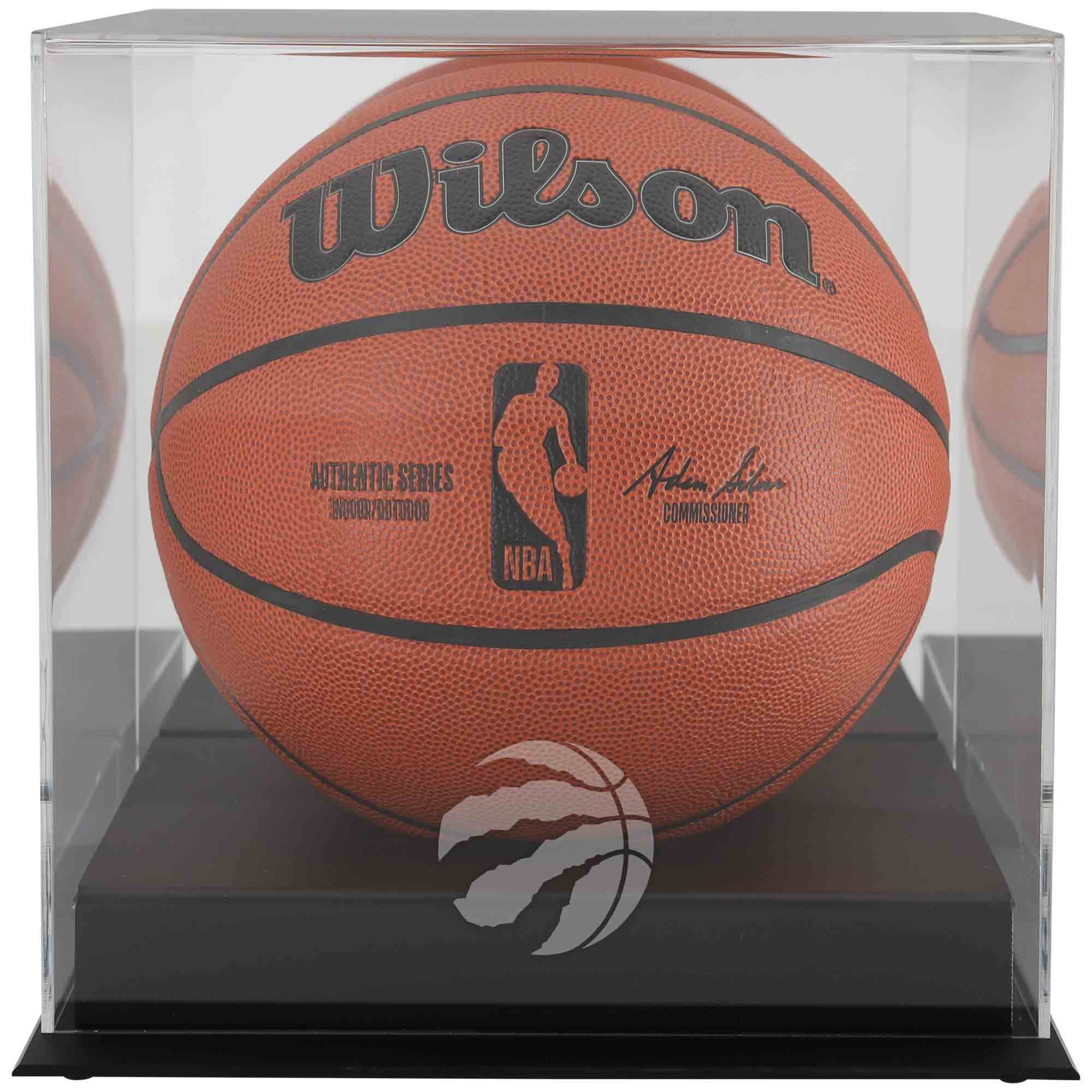 Toronto Raptors Blackbase Team Logo Basketball Display Case with ...