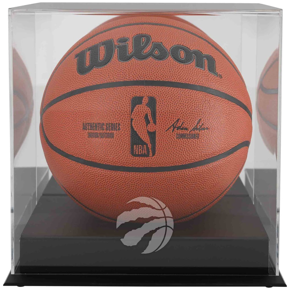Toronto Raptors Blackbase Team Logo Basketball Display Case with ...