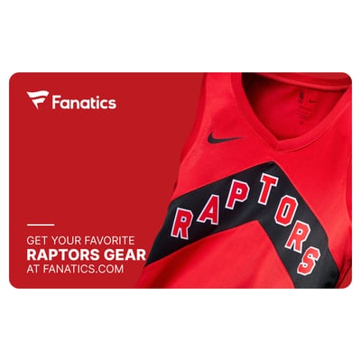 Toronto Raptors Fanatics eGift Card ($10 - $500)