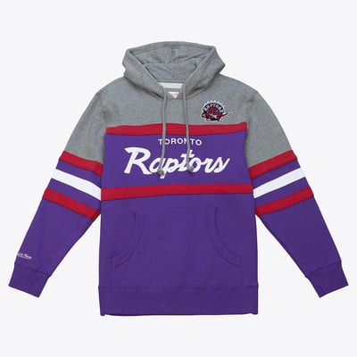 Toronto Raptors Mitchell & Ness Head Coach Hoodie - Purple - Mens