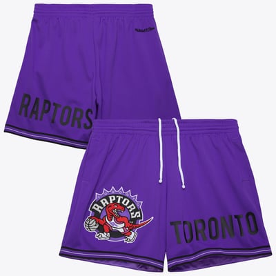 Toronto Raptors Mitchell & Ness Team Origins 7In Mesh Shorts Vintage Logo - Purple - Mens