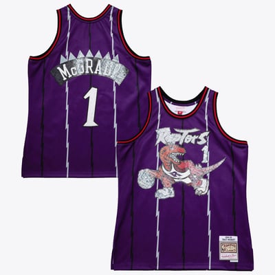 Toronto Raptors Mitchell & Ness Tracy McGrady 1998 75th Anniversary Swingman Jersey - Purple