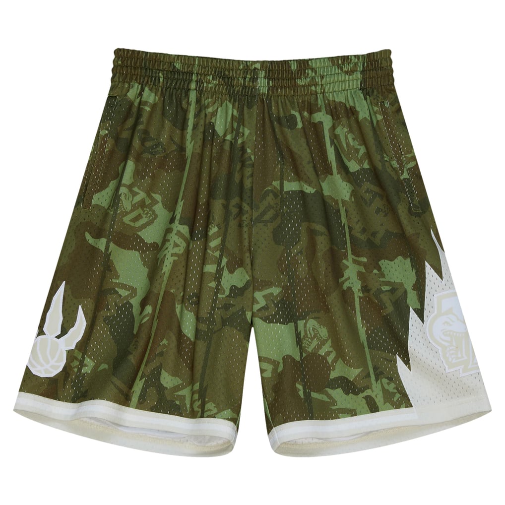 Toronto Raptors NBA 1998 Ghost Green Camo Swingman Short By Mitchell ...