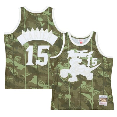 Toronto Raptors NBA Vince Carter 1998 Ghost Green Camo Swingman Jersey By Mitchell & Ness - Mens